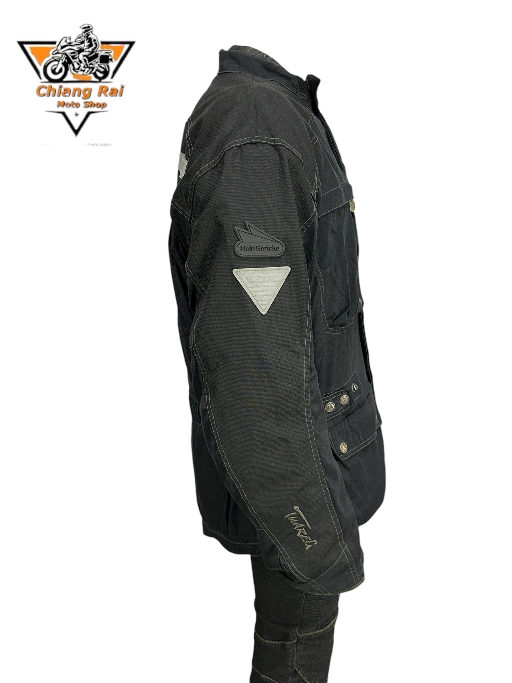 เสื้อขี่มอเตอร์ไซด์( มือสอง) RCTA 673 อก 52" ยาว 28"(XL) **Hein Gerlokev**