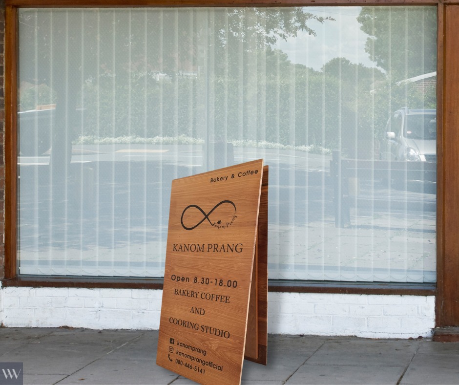 ป้ายตั้งพื้น กระดานหน้าร้าน