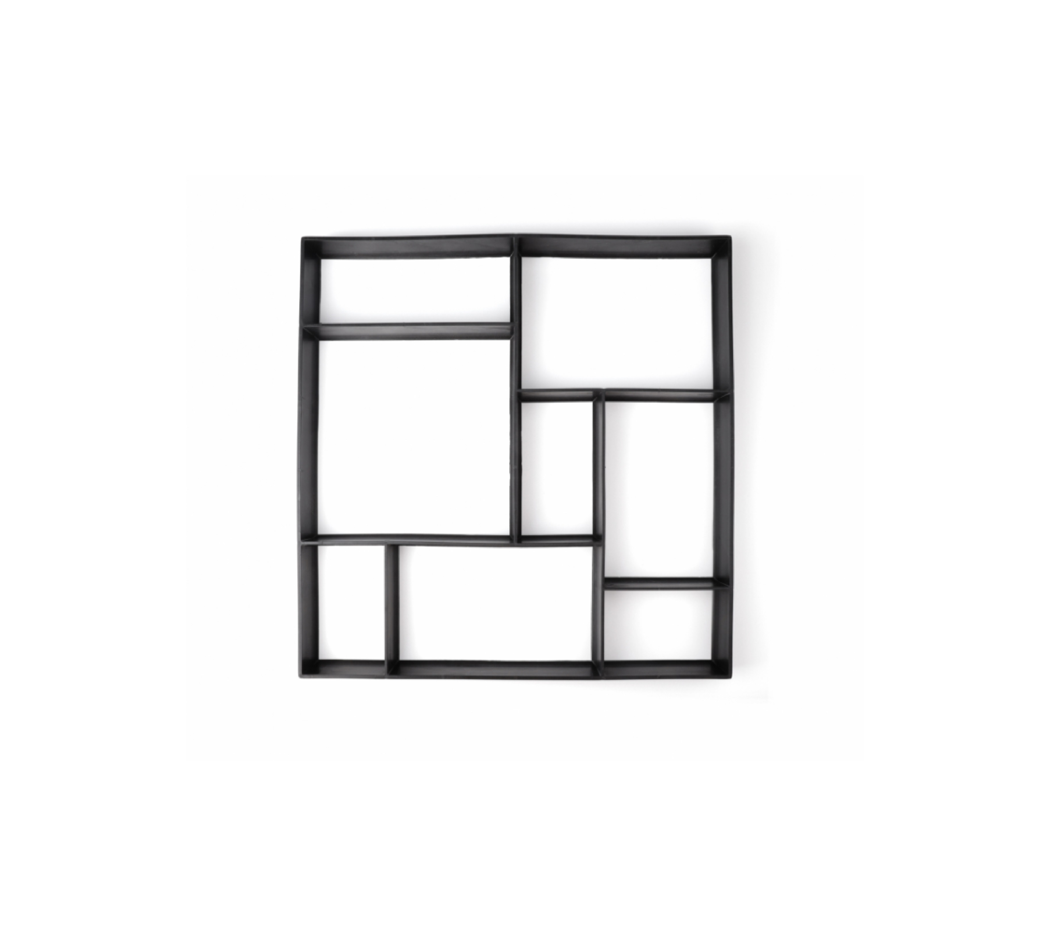 ปืนใหญ่ แม่พิมพ์ทางเดิน DIY ลายอิฐ 1HTX-004 ขนาด 51x51x4.5ซม. สีดำ