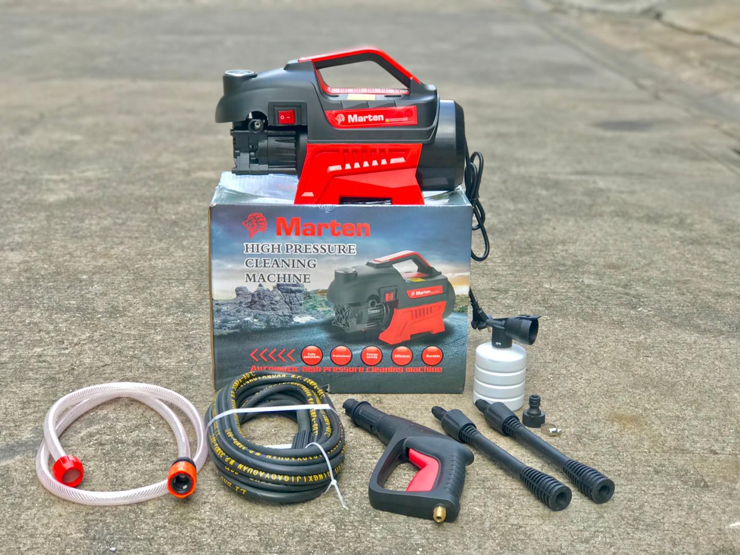 ปั้มอัดฉีด 3 ระบบ 350 บาร์ มี 3 ยี่ห้อ ให้เลือก ราคาเท่ากัน Marten / BKK / Bonchi