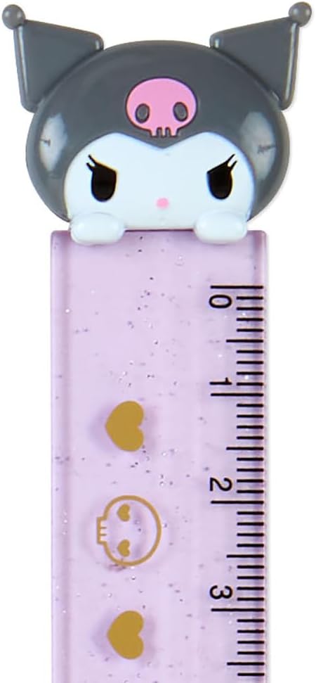 Sanrio Characters ruler Kuromi คุโรมิ ไม้บรรทัด ตัวละครซานริโอ้ ของแท้จาก shop sanrio ญี่ปุ่น 15 cm