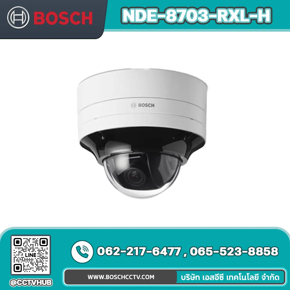กล้องวงจรปิด BOSCH รุ่น NDE-8703-RXL-H Dome PTRZ 4MP HDR X 4.4-10mm IR hydro