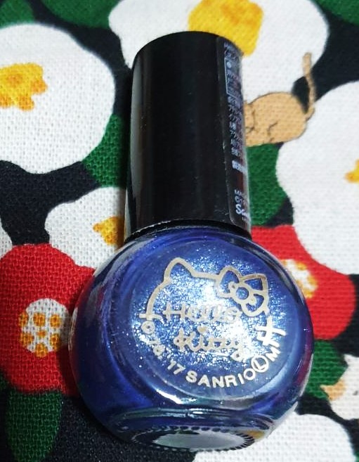Hello kitty SANRIO ยาทาเล็บ คิตตี้ สี REFLECTION BLUE（リフレクション ブルー）ของแท้จากญี่ปุ่น