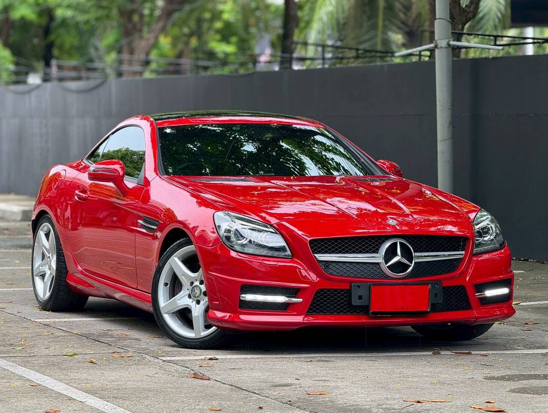Benz SLK200 Amg Package 1.8 R172 Convertible สีแดง ปี2013