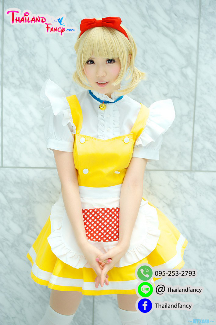 ชุดแฟนซีผู้หญิงสำหรับเช่า Dorami Cosplay ชุดโดเรมี่ ชุดน้องโดเรม่อน ชุดการ์ตูนโดราเอม่อน ชุดเช่าโดเรมี่ผู้หญิงสีเหลือง