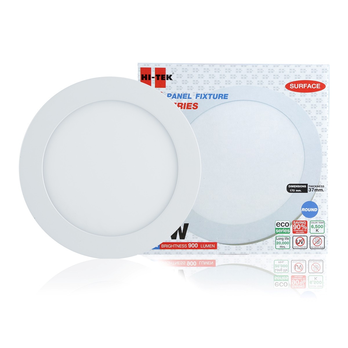 HI-TEK ดาวน์ไลท์ LED ทรงกลม แบบติดลอย 12 วัตต์ (DAY LIGHT)
