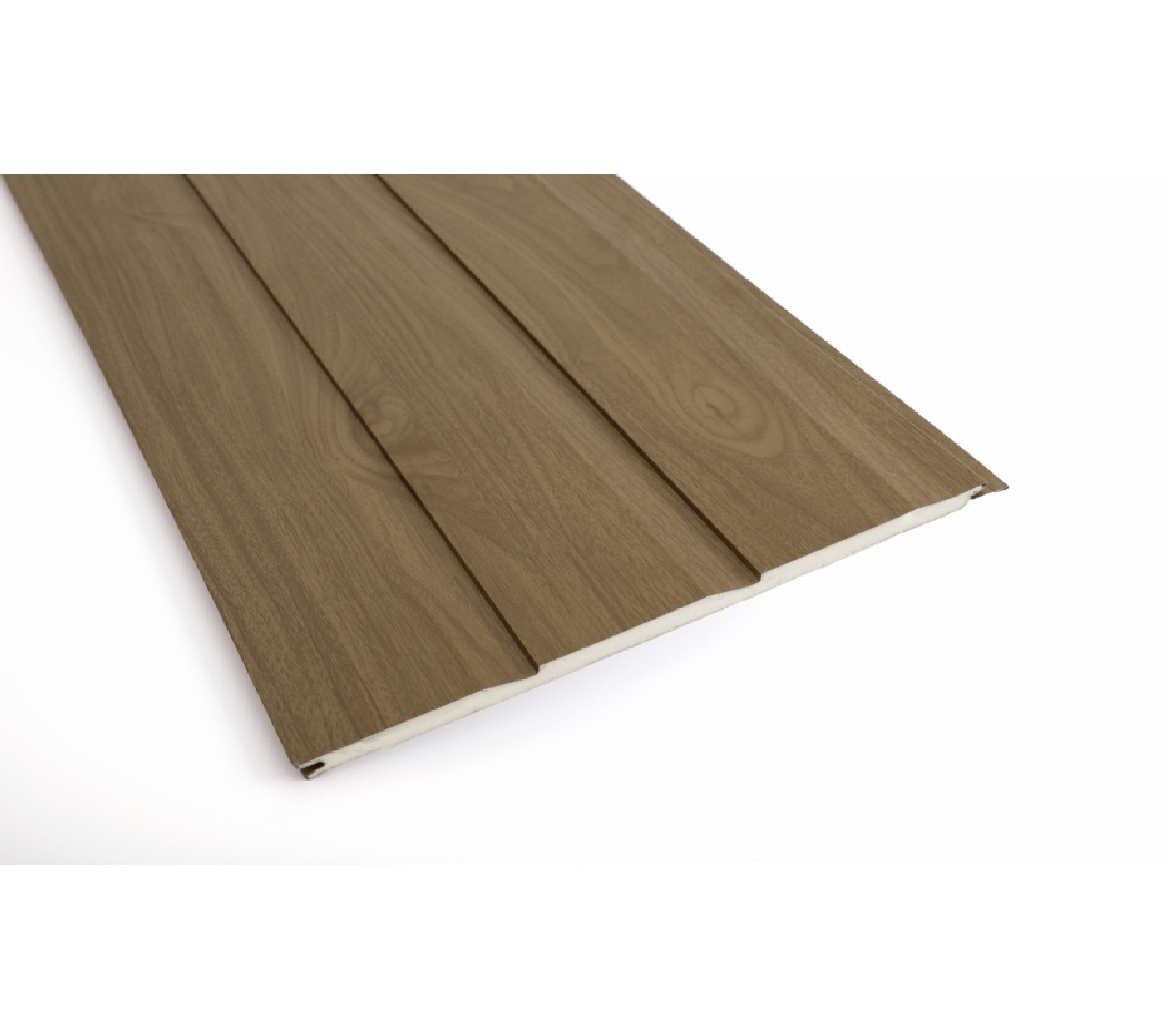 GREAT WOOD แผ่นฝ้า พียูโฟม DFQB02-395 17*410*3950มม. TEAK