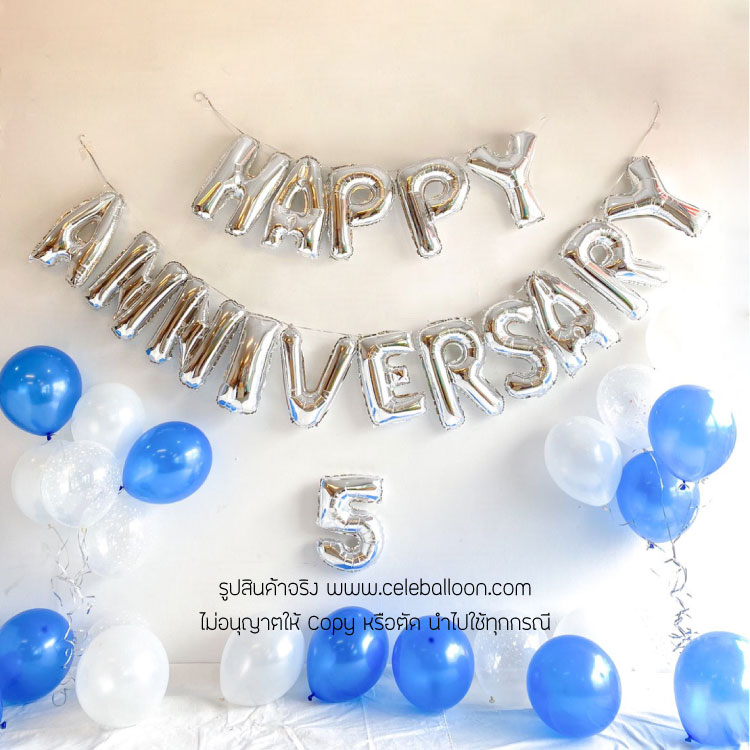 ลูกโป่งเซ็ทครบรอบ Happy anniversary