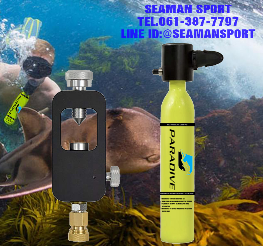 MINI SCUBA TANK + Adapter - PARADIVE Spare air