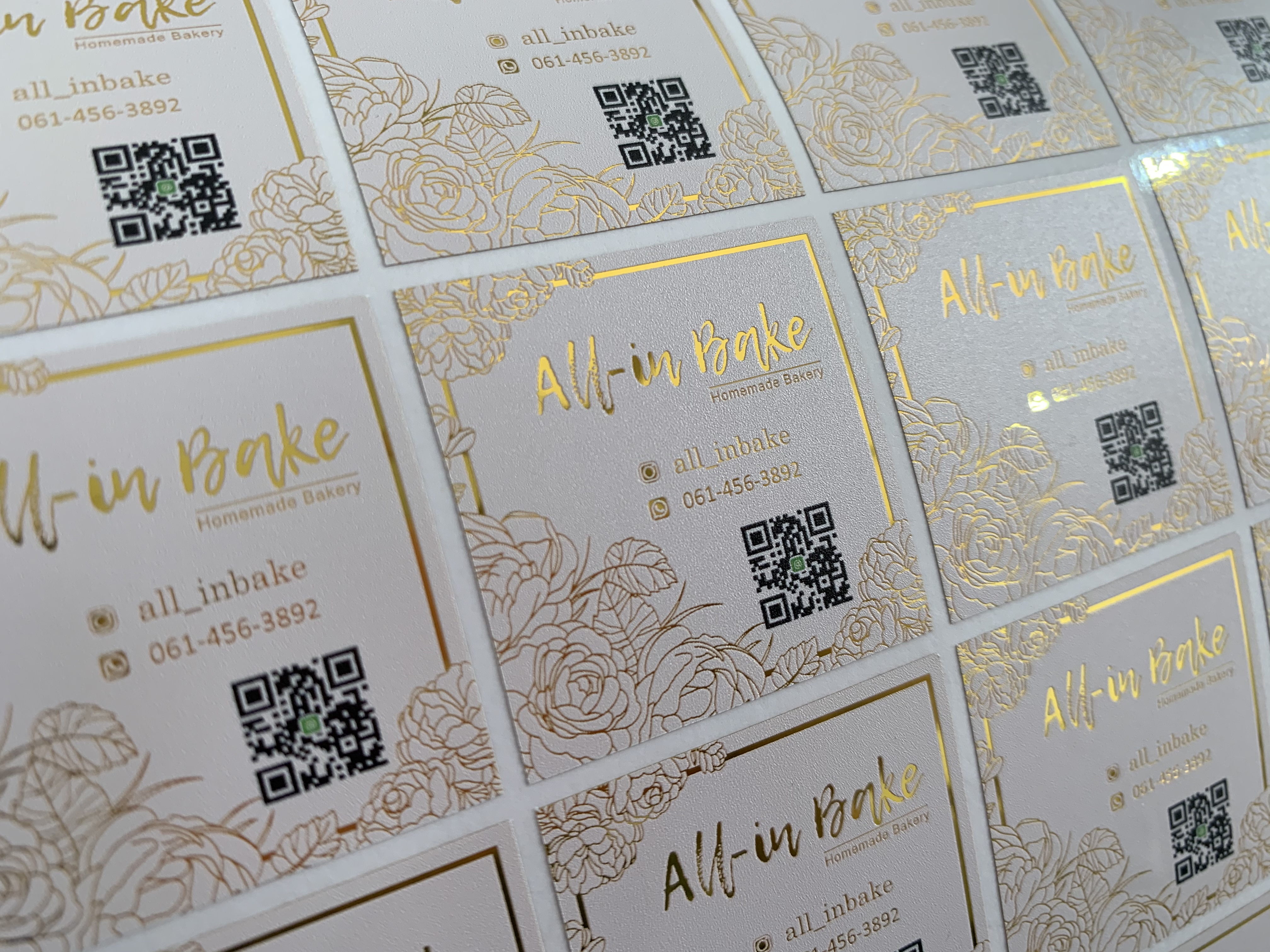 สติ๊กเกอร์ฉลากสินค้าฟรอยทอง ฟอยล์