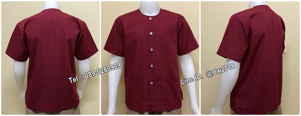 รหัส D12 : เสื้อสปาสีเลือดหมู