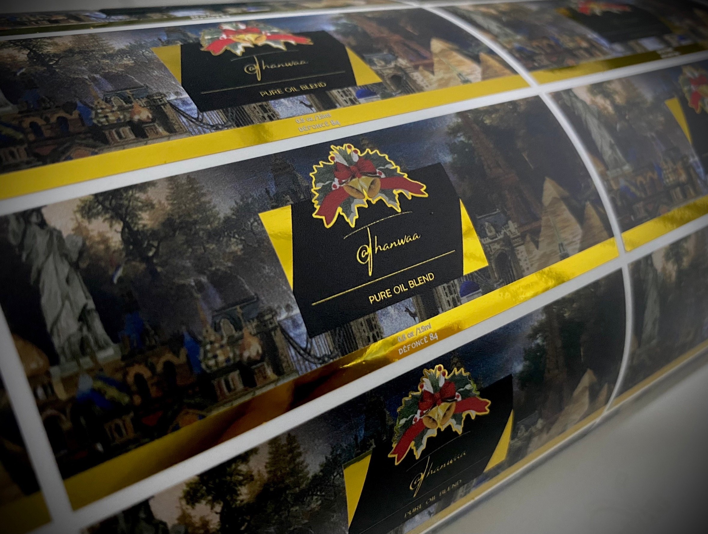 สติ๊กเกอร์ฉลากสินค้าฟรอยทอง ฟอยล์