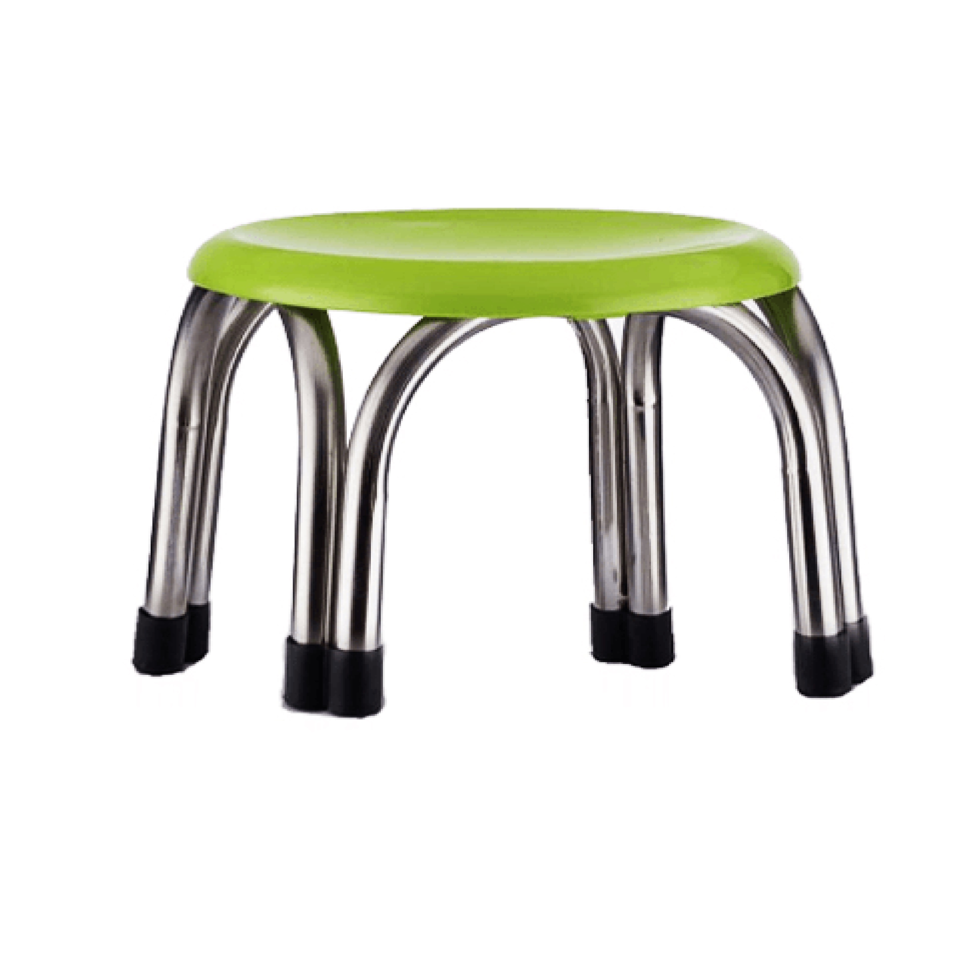 Sane เก้าอี้สเตนเลสกลม กว้าง 29ซม. สูง 20ซม. สีเขียว