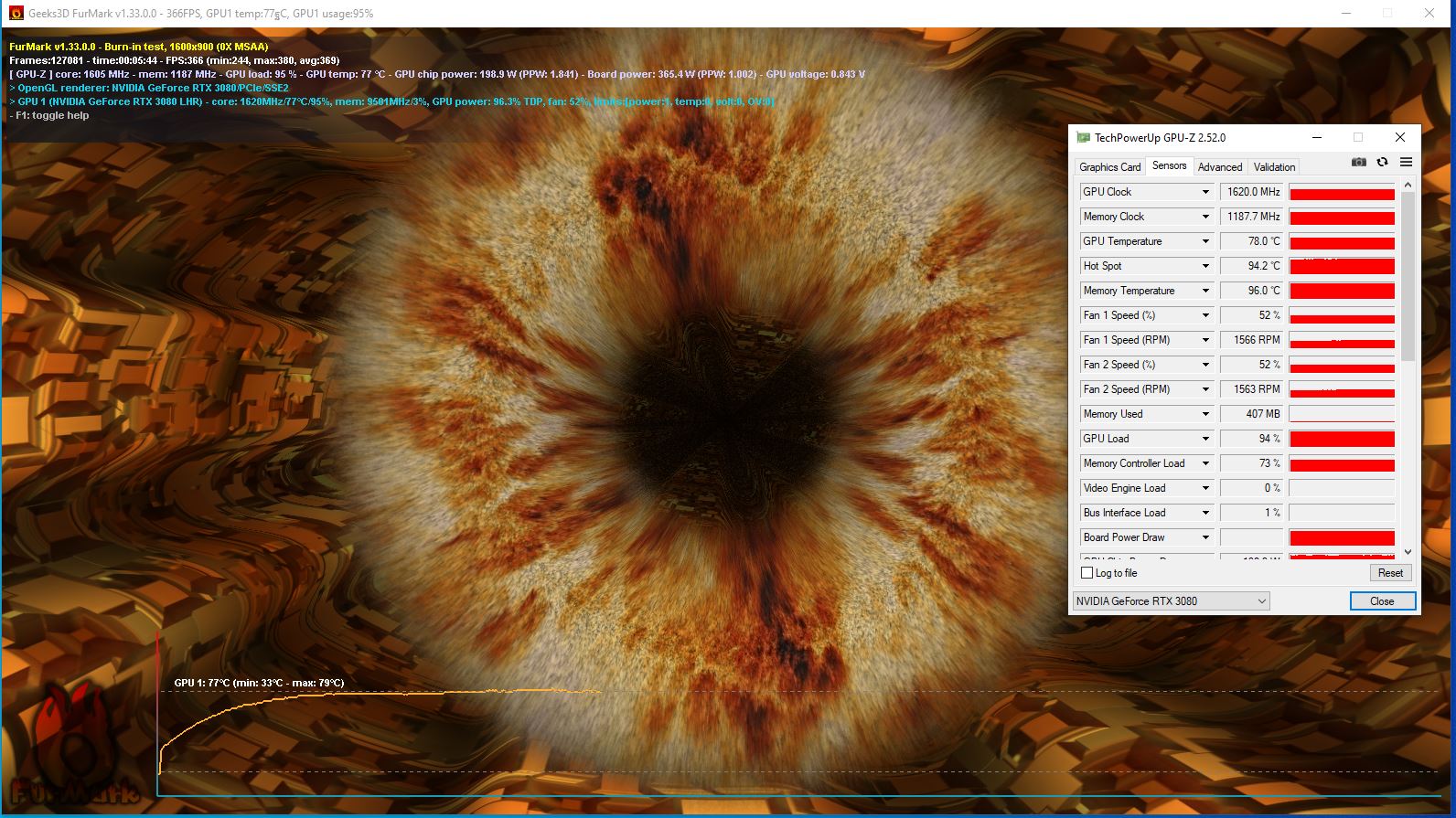 MSI RTX 3080 10GB Gaming Z TRIO LHR