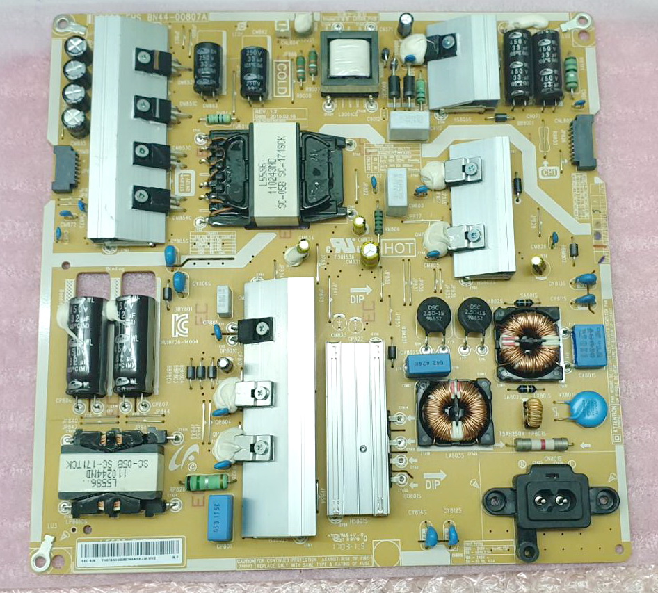BN44-00807A ภาคจ่ายไฟ UA55KU6000KXXT มือสองถอดจากเครื่องใหม่จอแตก