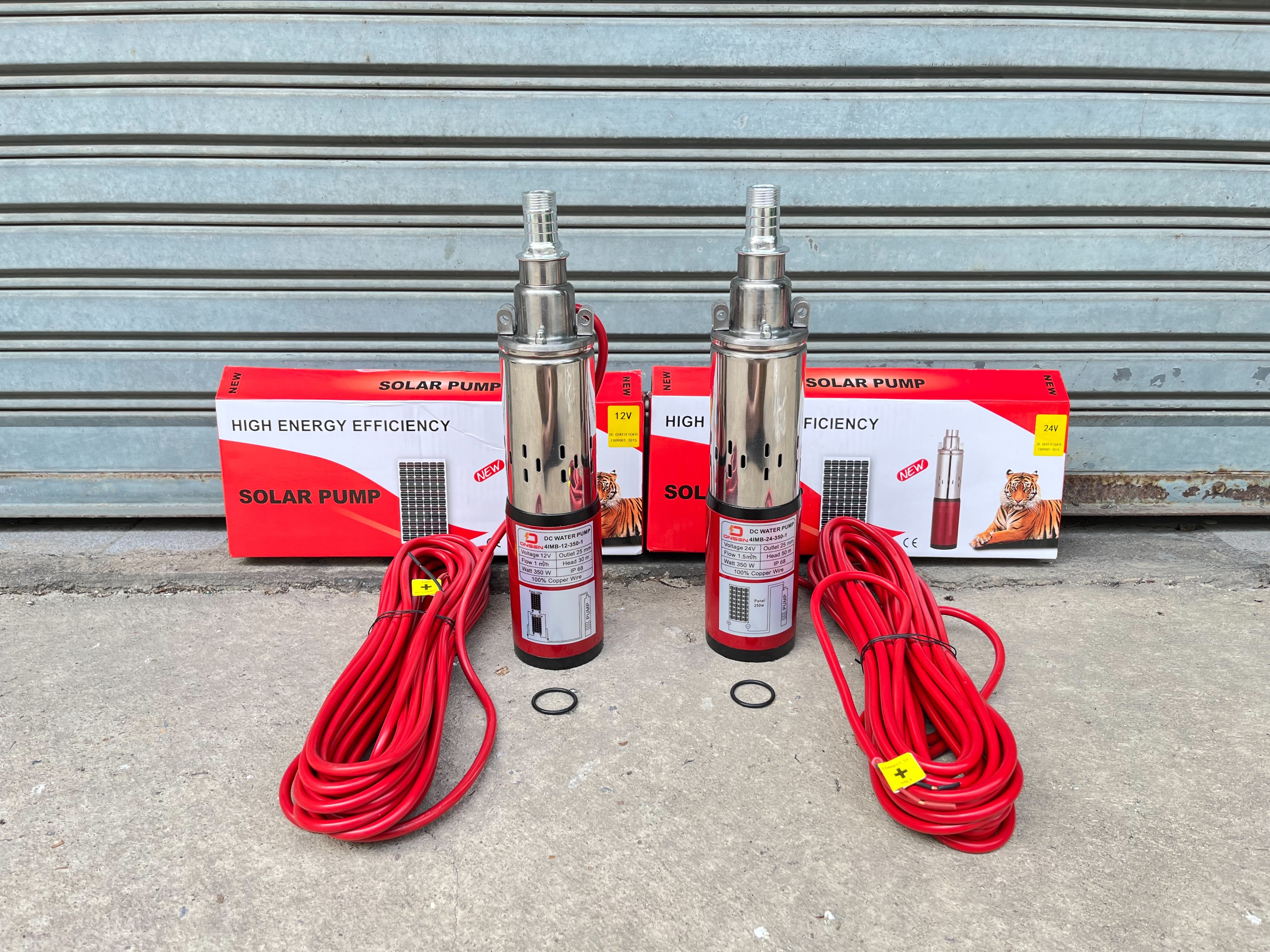 ปั๊มน้ำบาดาล DC 12V 24V 1 นิ้ว ยี่ห้อ ONSEN ลงท่อ 3 นิ้ว ขึ้นไป