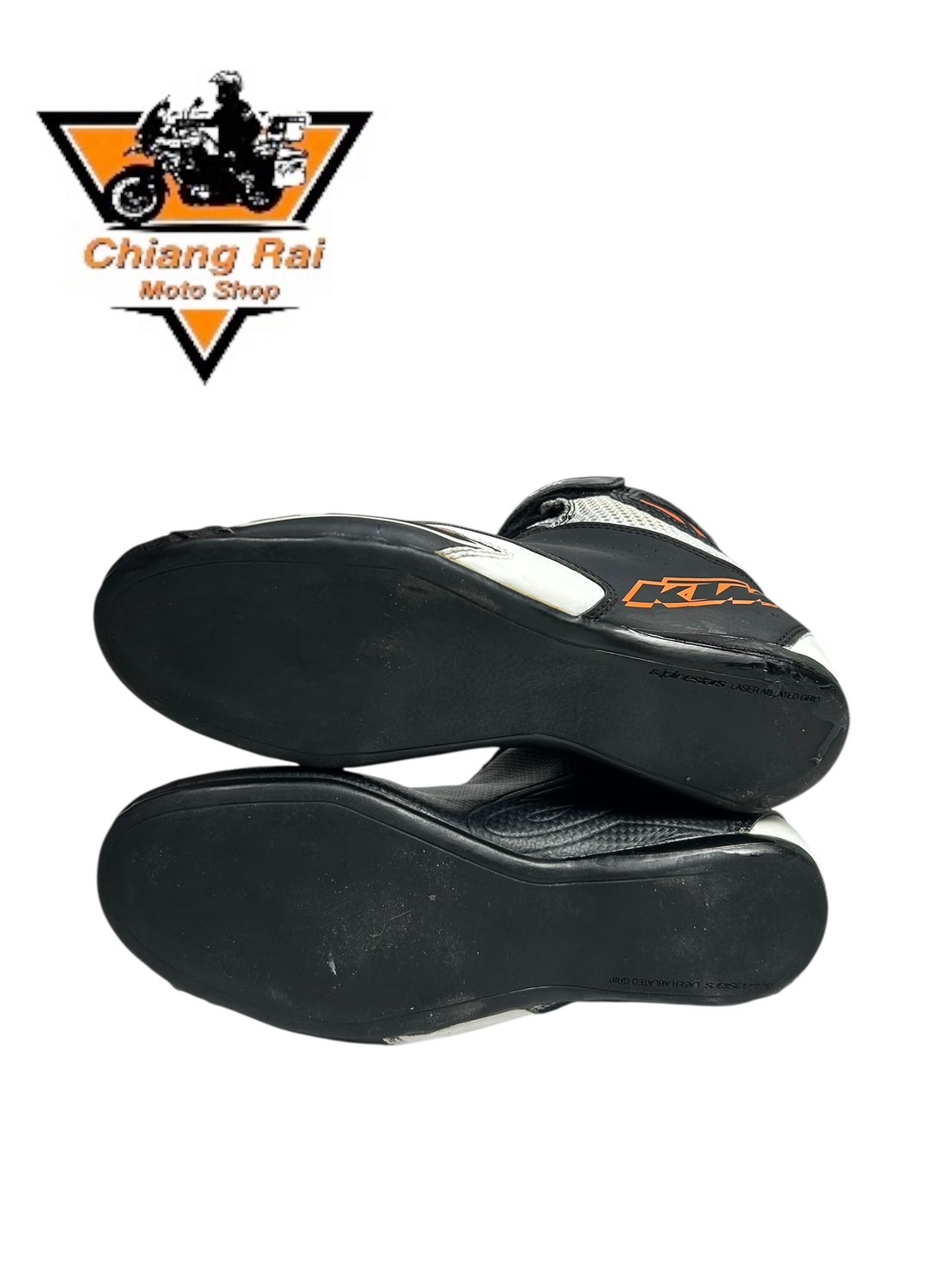 รองเท้าขี่มอเตอร์ไซด์( มือสอง) RCBT-014 Size ขนาดจากป้าย 42:EUR / 8:UK / 26.5:Cm.(KTM)