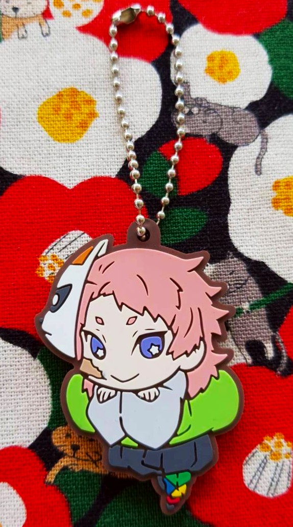 พวงกุญแจ ซาบิโตะ (Sabito) Demon Blade Demon Slayer Kimetsu no yaiba ดาบพิฆาตอสูร จากญี่ปุ่น Size : 5.5 cm
