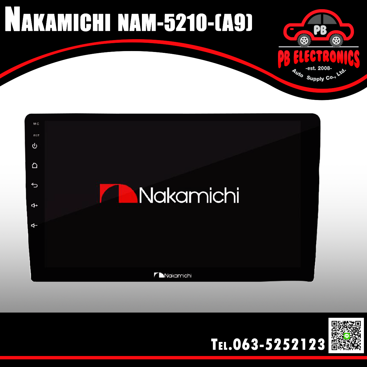 เครื่องเล่น 2 DIn Android ยี่ห้อ Nakamichi รุ่น NAM5210 -AX