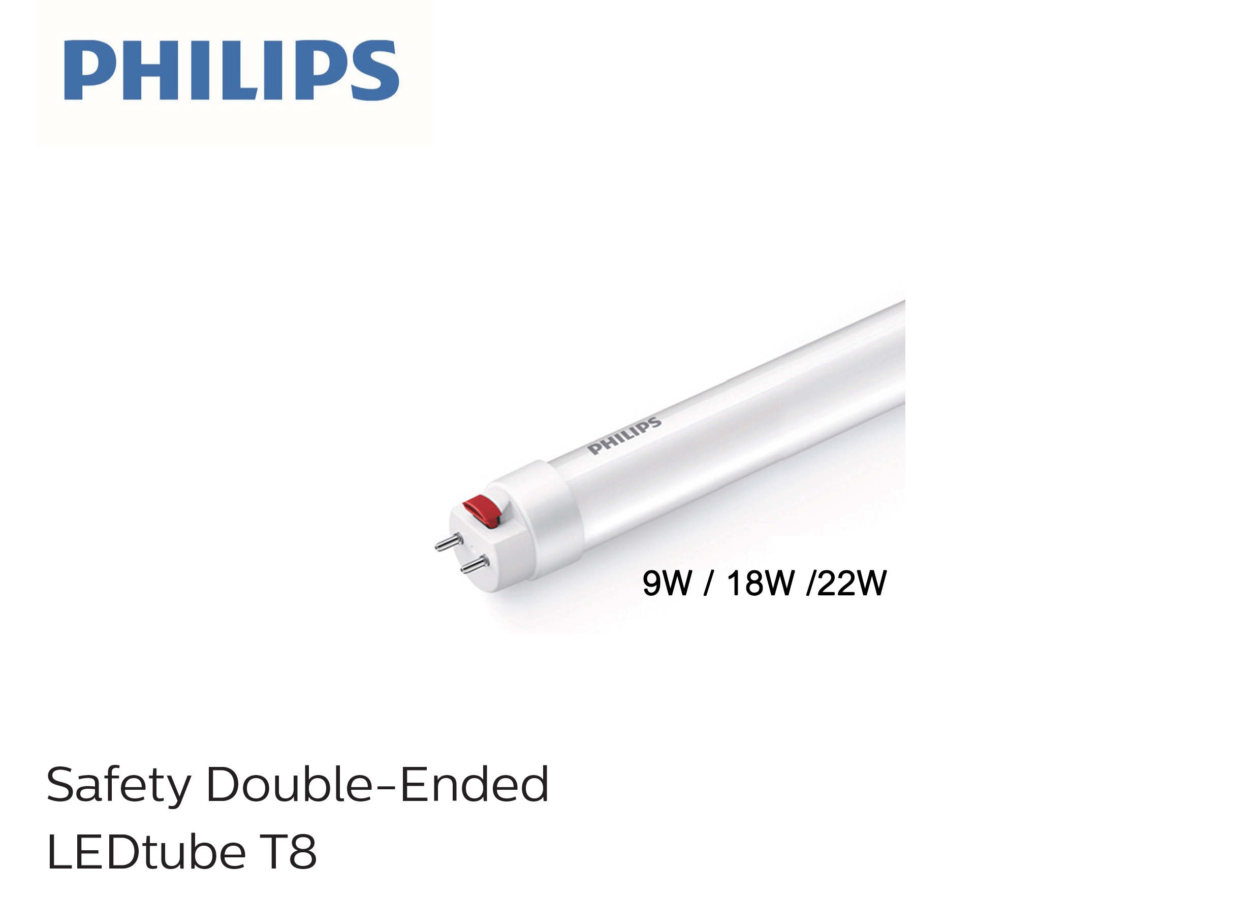 หลอด LEDtube Double End HO T8 9W,18W,22W PHILIPS