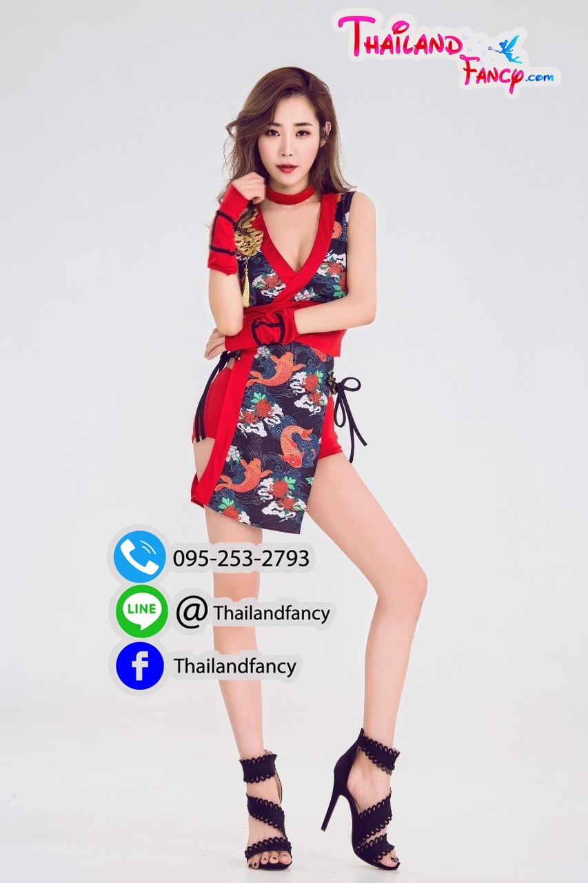 ชุดแฟนซีนานาชาติ ชุดนินจาผู้หญิง ชุดนินจาฮาโตริ ชุดซามูไรผู้หญิง ชุดยูนิฟอร์มการ์ตูน ชุดนินจากญี่ปุ่น ชุดคอสเพลย์ ชุดพีอาร์นินจาสาวลายดำแดง