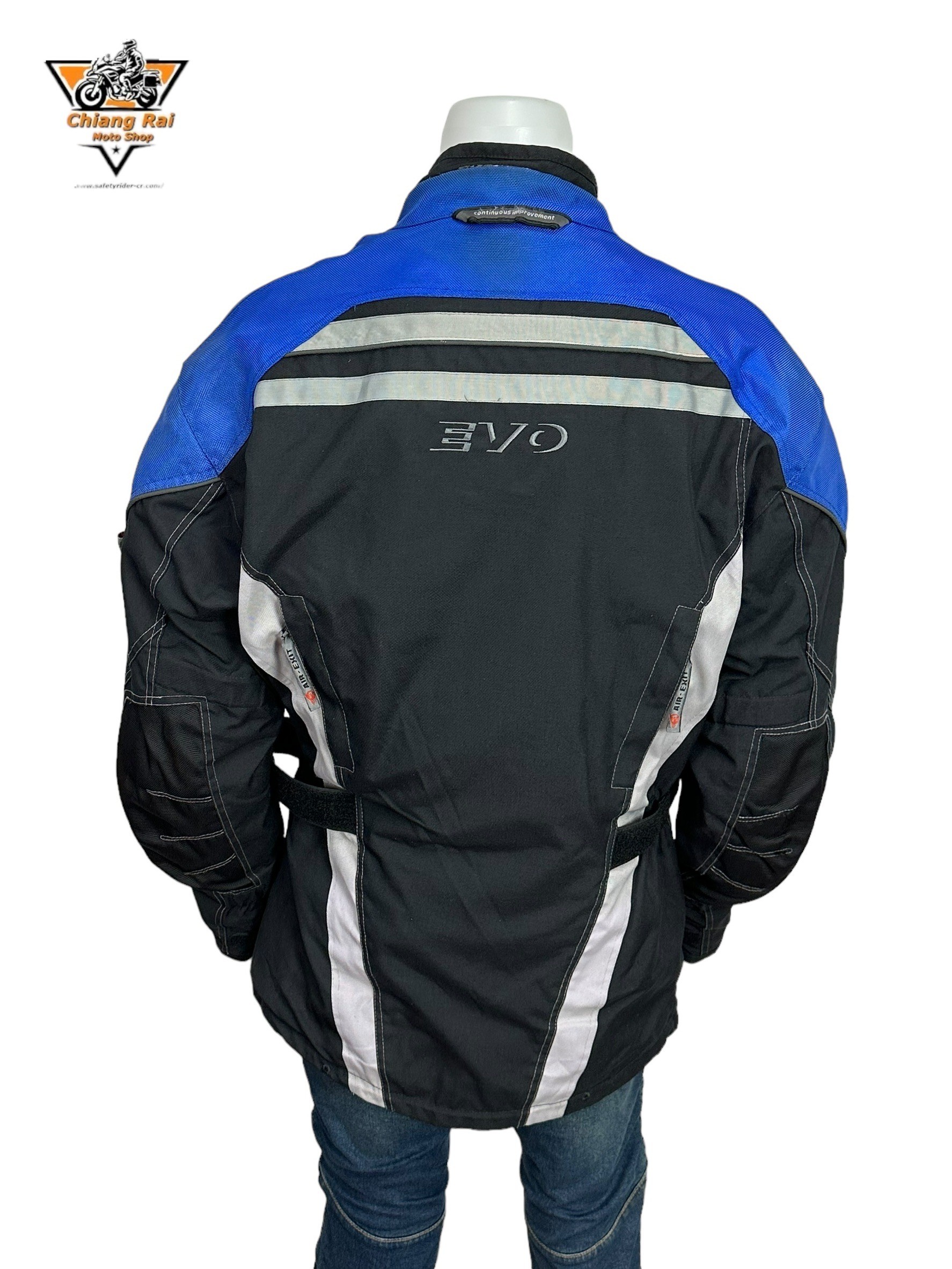 เสื้อขี่มอเตอร์ไซด์( มือสอง) RCTA 617: อก 48" ยาว 28"(XL) **EVOLUTION**