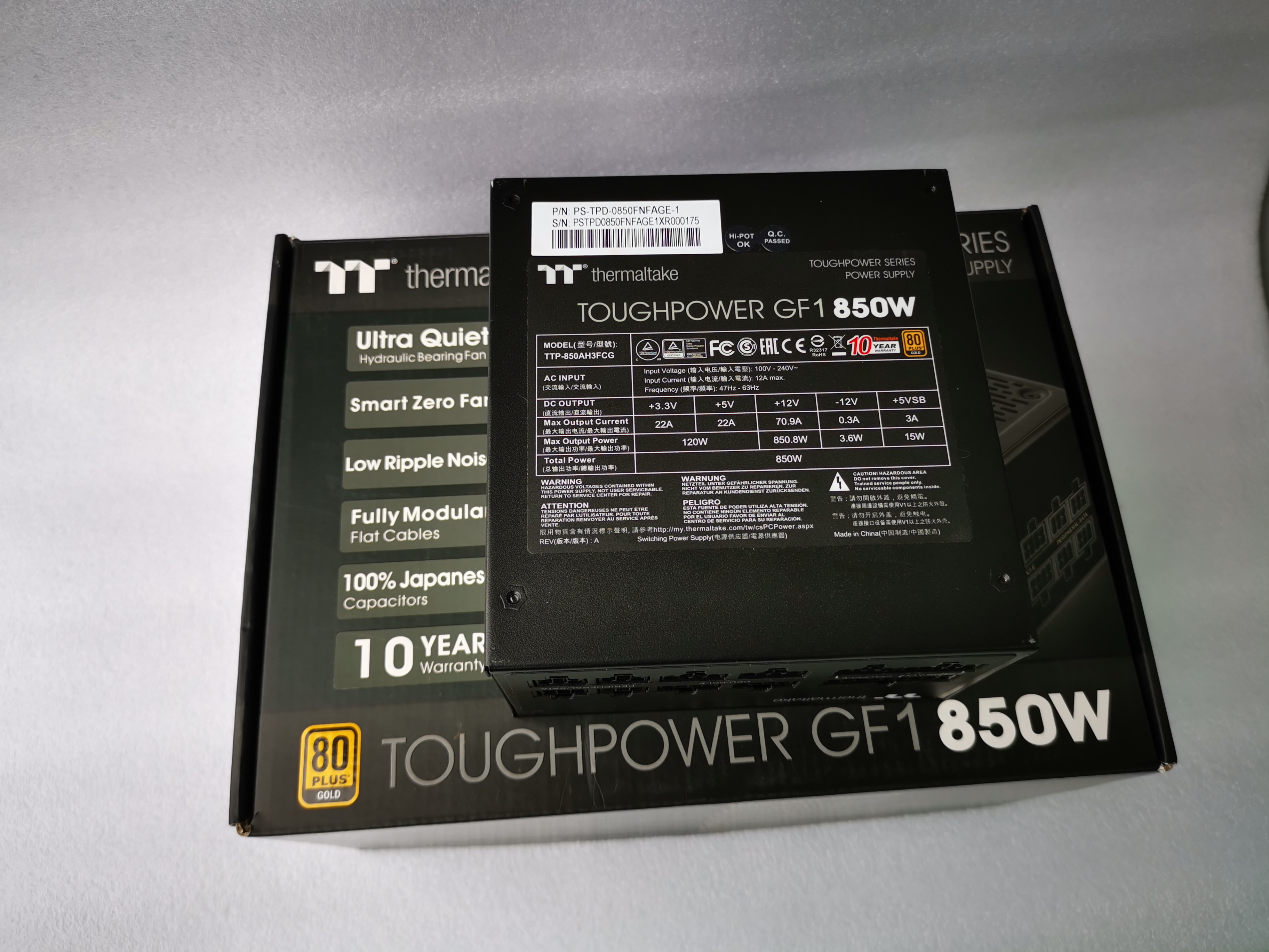 THERMALTAKE TOUGHPOWER GF1 850W (80+ GOLD)