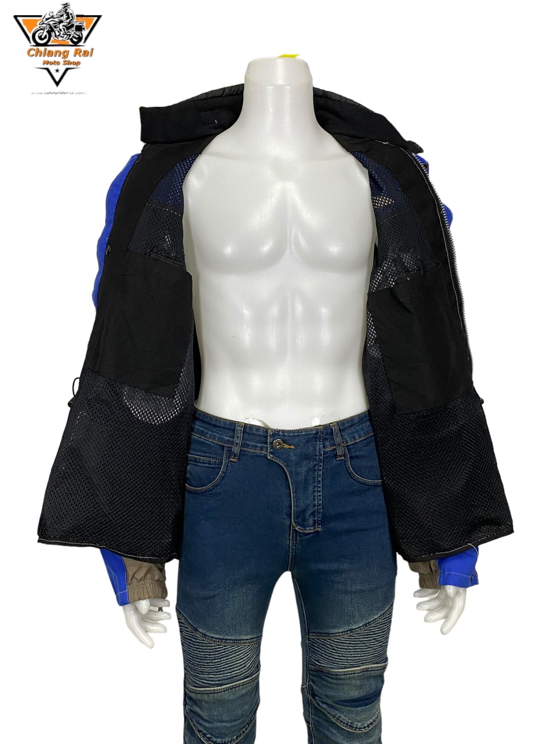 เสื้อขี่มอเตอร์ไซด์( มือสอง) RCTA 349 อก 54 " ยาว 27 "(XXL) ยี่ห้อ**RINO** (ไม่มีการ์ด)