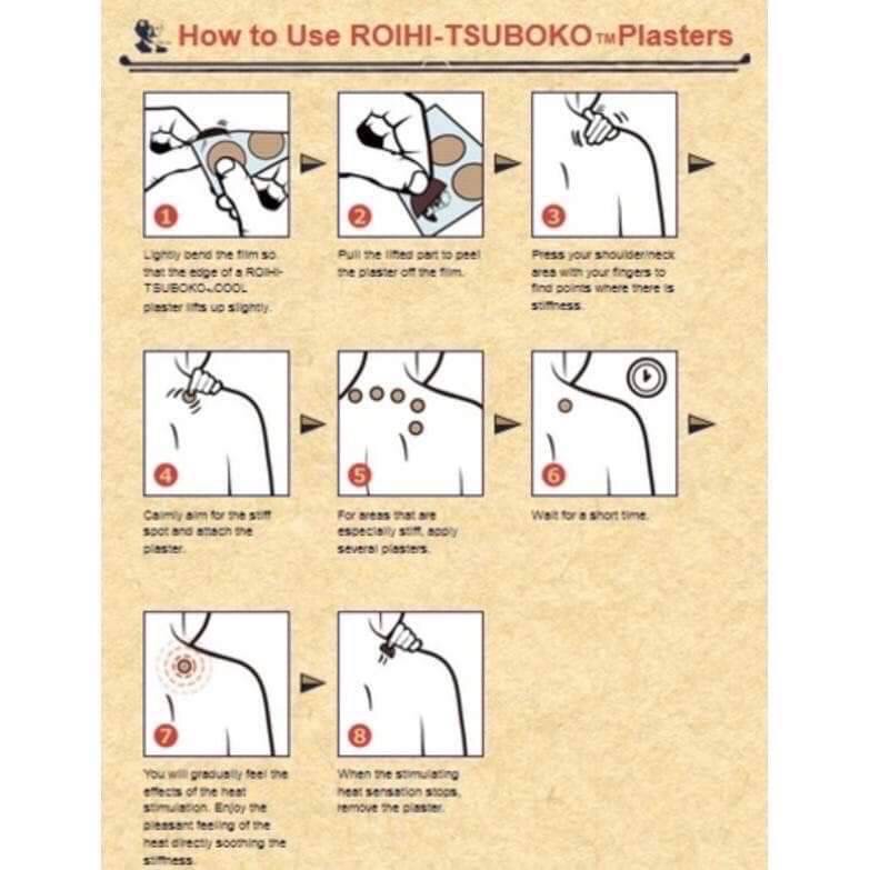 🔥(Hot Item)💥แผ่นกอเอี๊ยะญี่ปุ่น (สูตรร้อน)♨️ | Roihi Tsuboko แผ่นแปะแก้ปวด ขนาดบรรจุ 78 ชิ้น เส้นผ่าศูนย์กลาง 3.9 ซม.💥