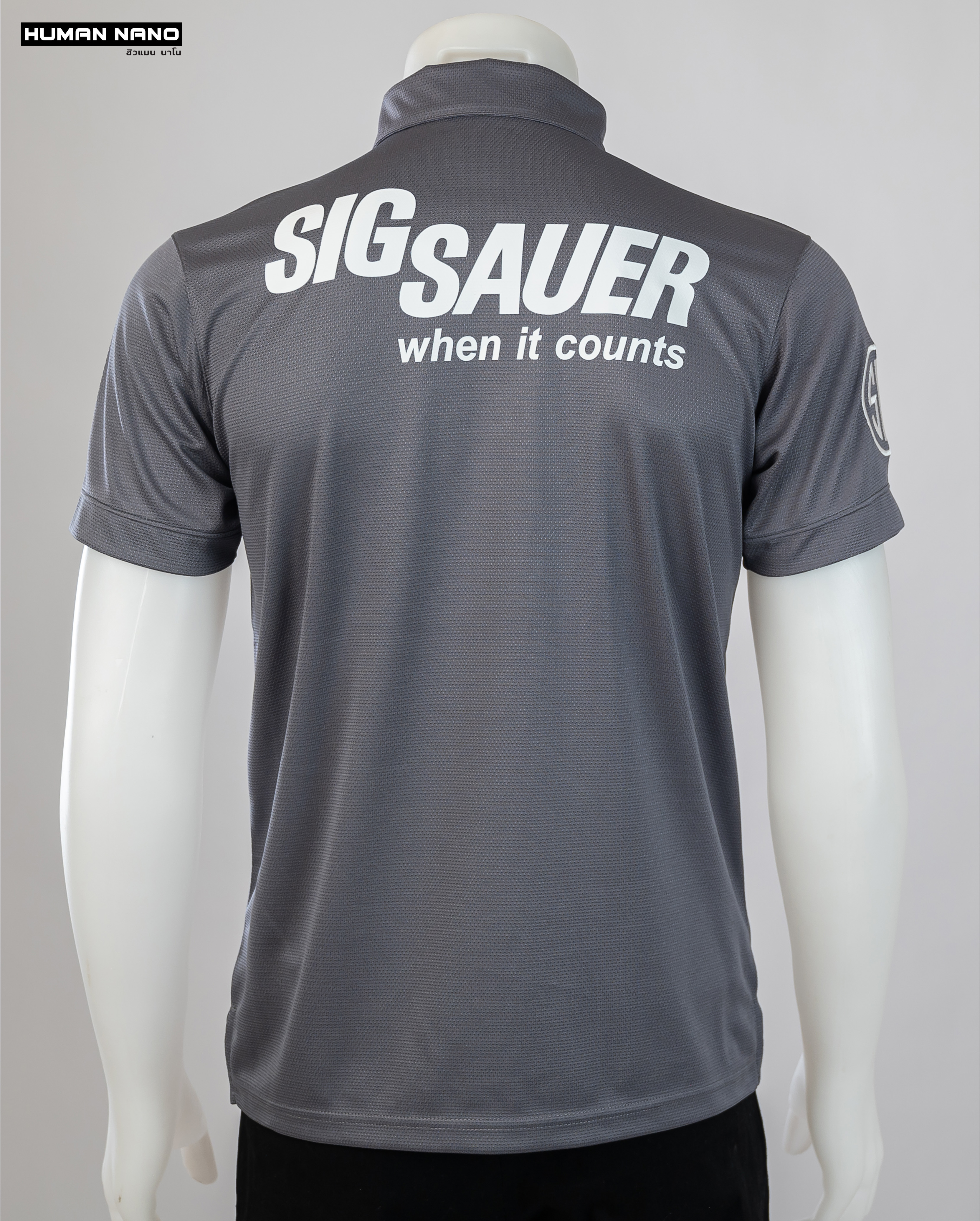 Sig Sauer เสื้อโปโลชาย สไตล์แทคติคอล ผ้านาโนไมโคร ทรงสวย ยับยาก รีดง่าย | Human Nano