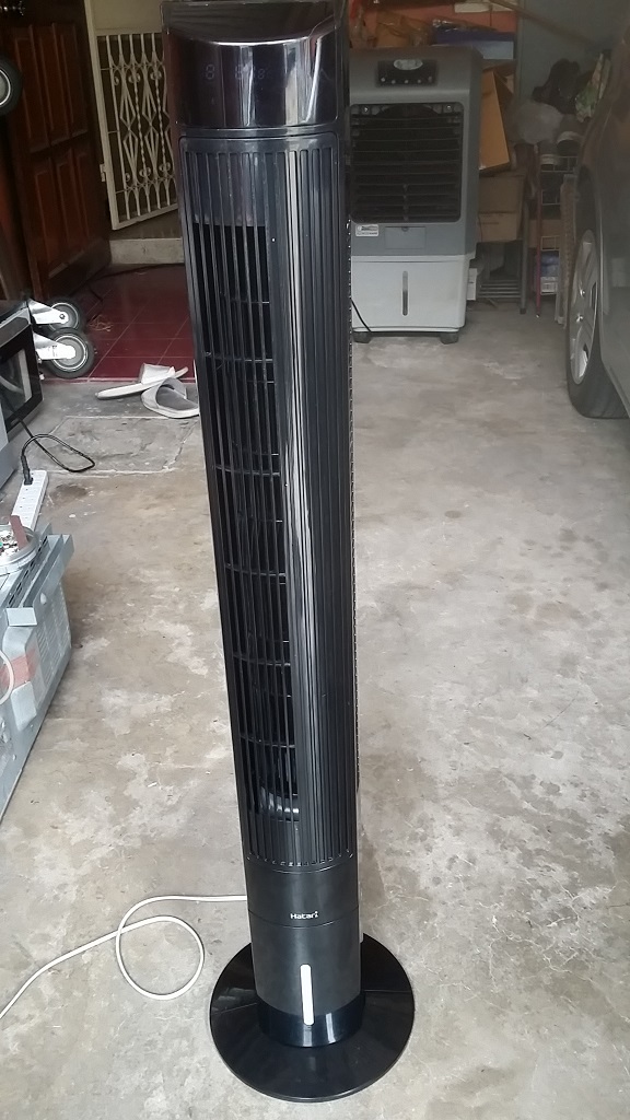 ซ่อมพัดลมทาวเวอร์ ยี่ห้อ HATARI รุ่น TOWER CLASSIC อาการเปิดเครื่องแล้วมีเสียงดังมากและไม่ส่าย