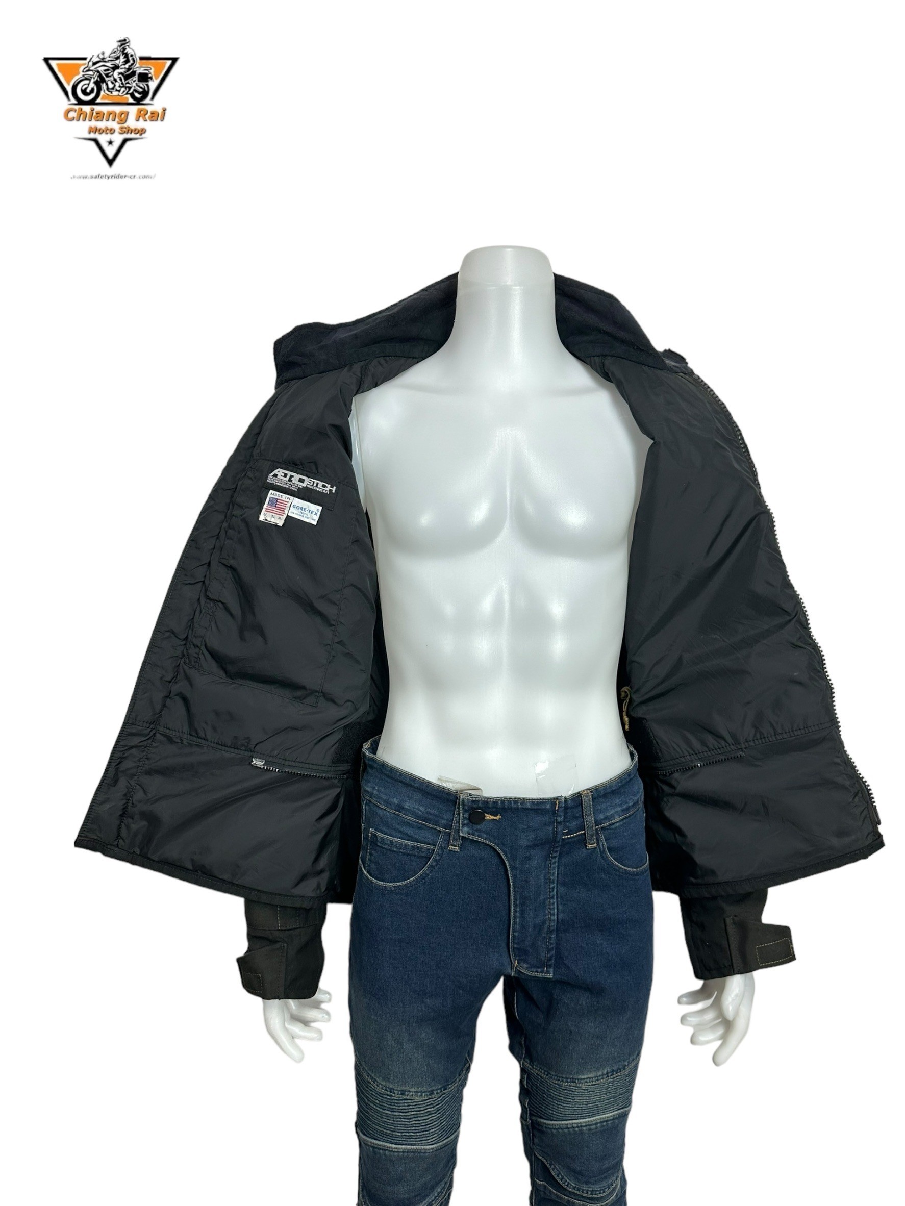 เสื้อขี่มอเตอร์ไซด์( มือสอง) RCTA 595: อก 46" ยาว 27"(L) **ARO**