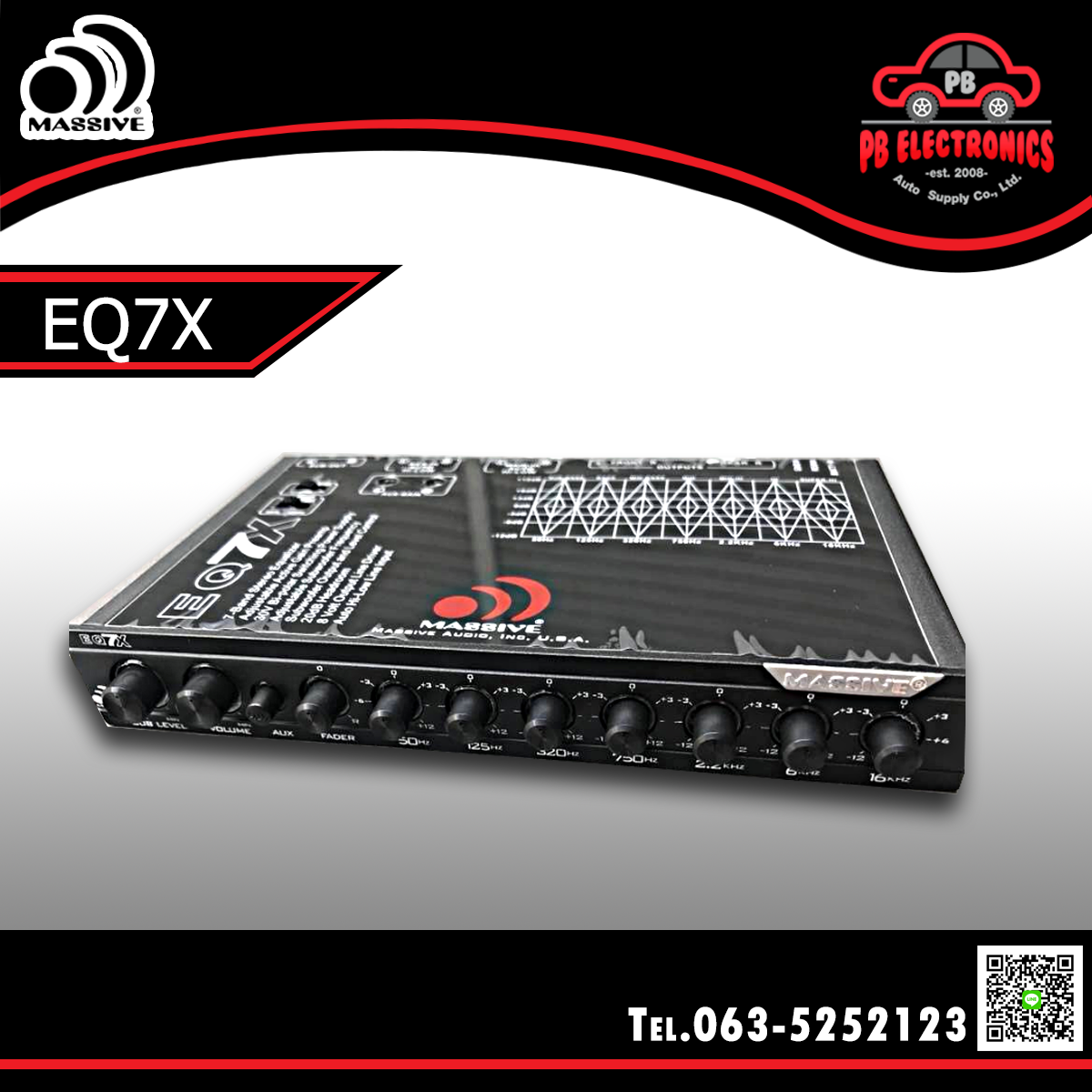 ปรีแอมป์ Massive EQ7X วงจรออกแบบใหม่.โดดเด่นเรื่องเสียง