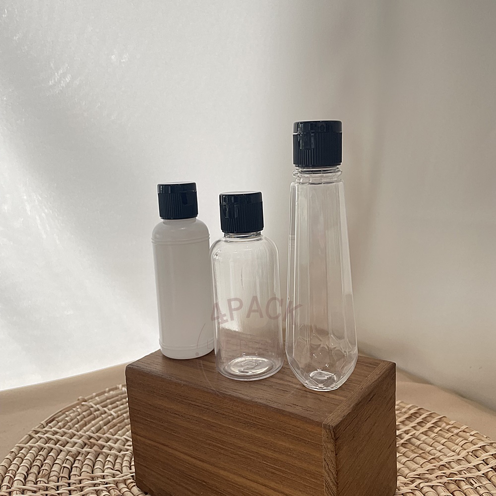 ขวดพลาสติก PET ขนาด50-100ml +ฝาฟลิป 18mm