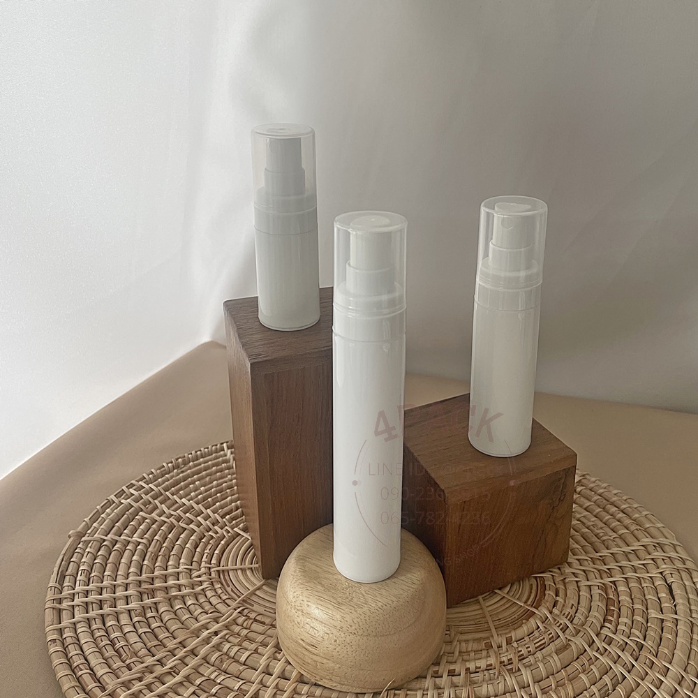 ขวดพลาสติกสูญญากาศ ขนาด 15ml/30ml/50ml ฝาปั๊มเซรั่ม / ฝาสเปรย์