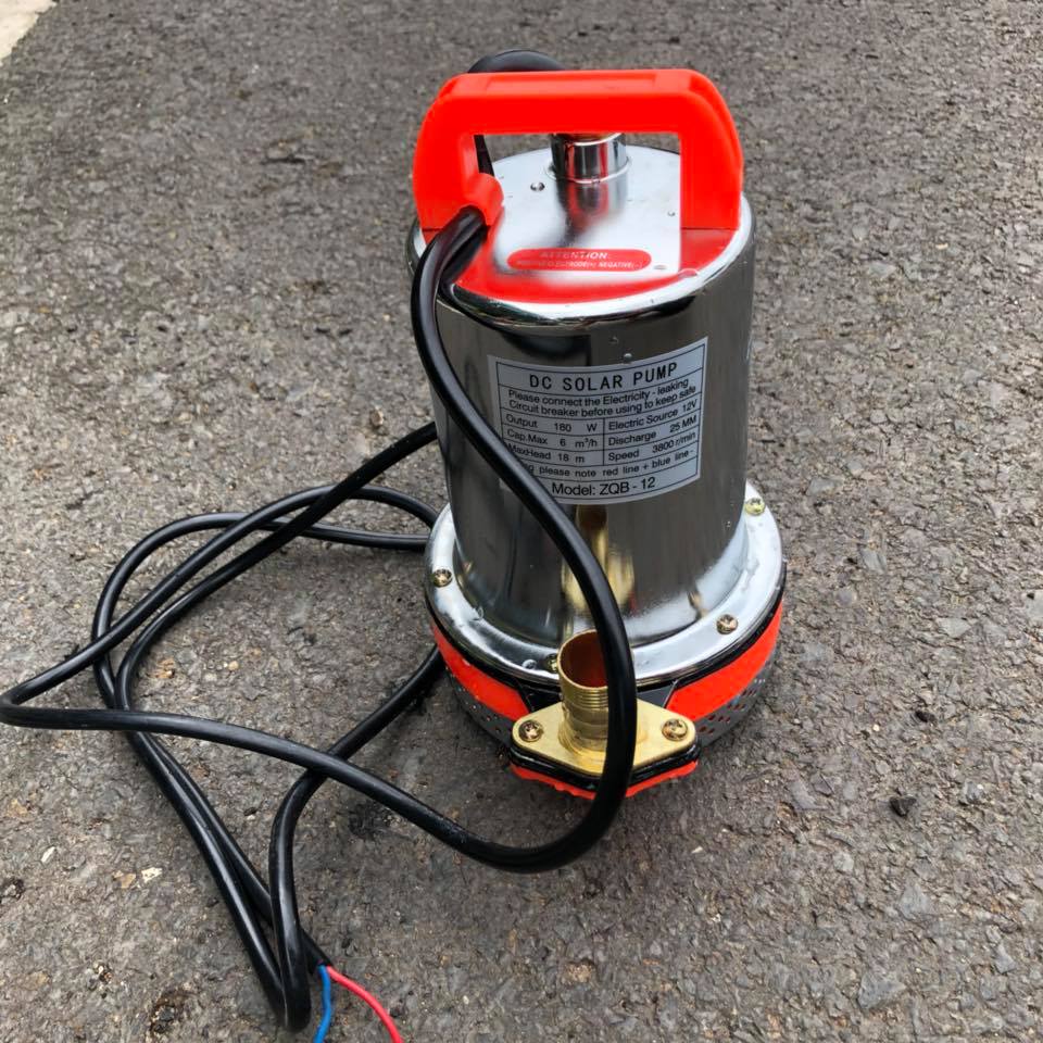 ปั๊มไดโว่ ดูดน้ำใช้แบต 12v