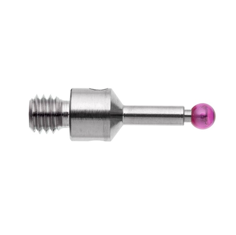 หัววัด CMM M3, Ruby ball 3 mm, EWL 6.5 mm, L 10 mm เสป็คเดียวกับ Renishaw code. A-5004-0422