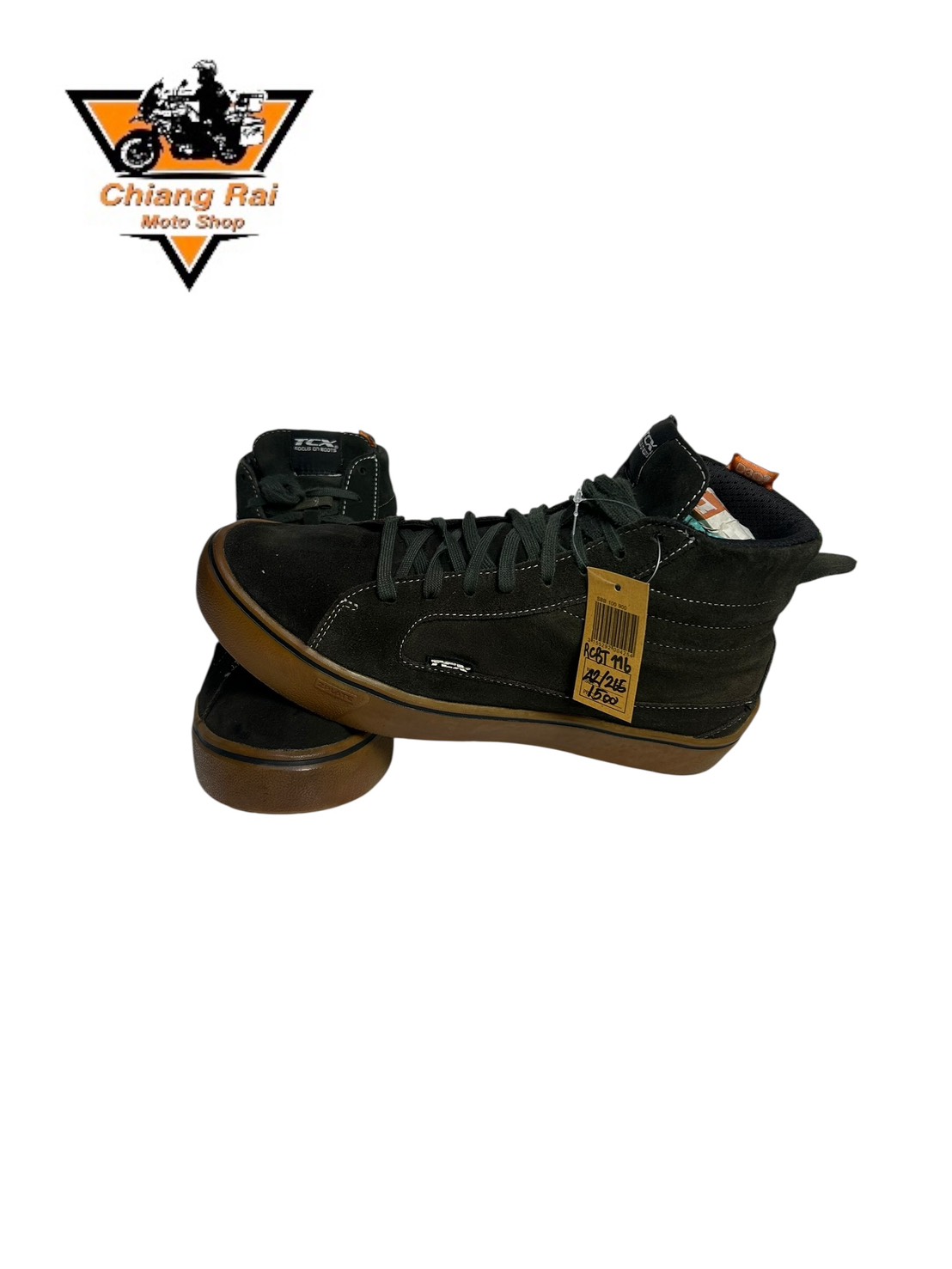 รองเท้าขี่มอเตอร์ไซด์( มือสอง) RCBT-116 Size ขนาดจากป้าย 42:EUR / 8:UK / 26.5:Cm.(TCX)