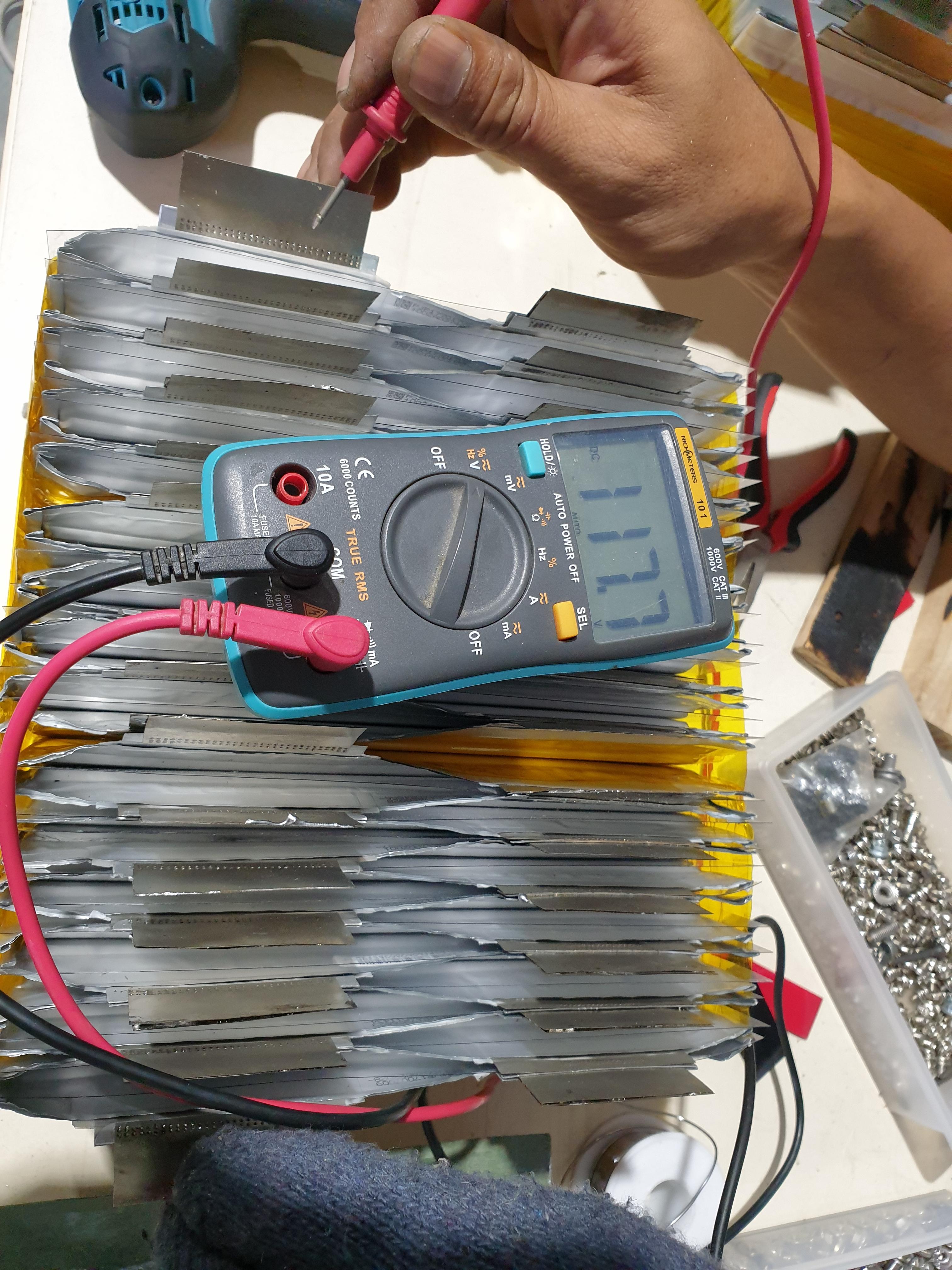 Microvast 110v 15ah แบตเตอรี่ลิเทียมชนิดซอง ประกอบตามสั่ง
