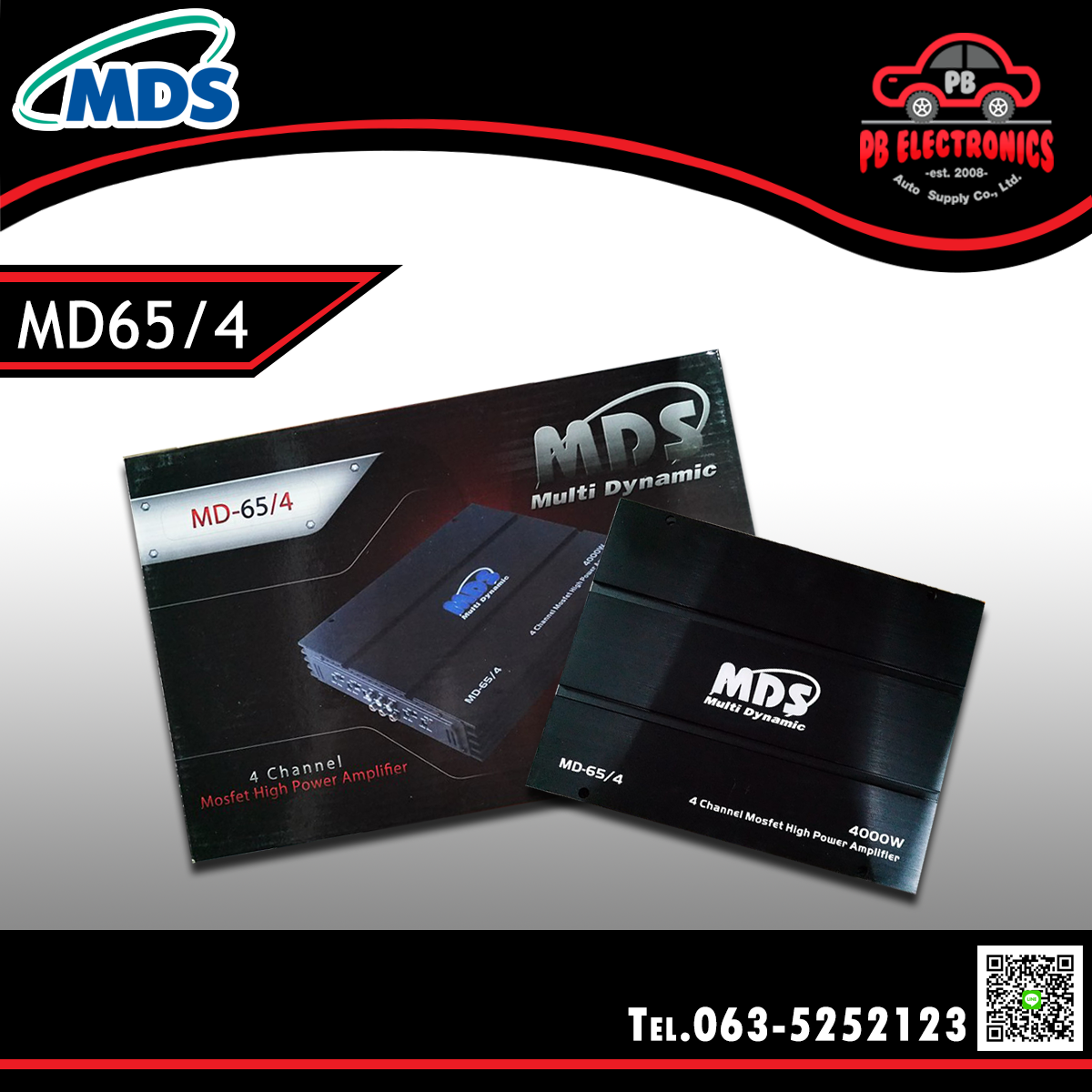 PowerAmp 4Ch MDS รุ่น MD65/4