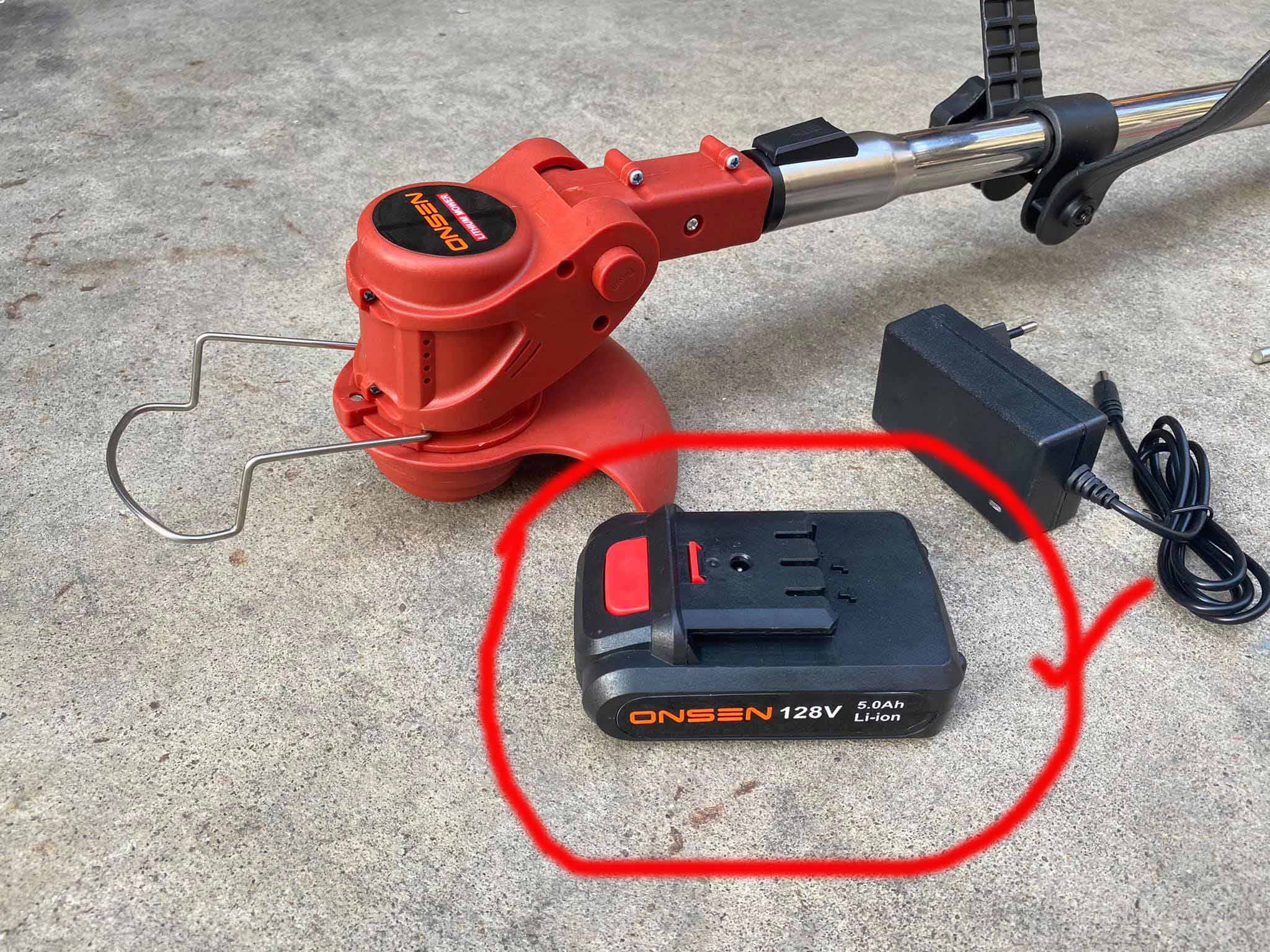 แบตเตอร์รี่แยก เครื่องตัดหญ้าแบต Onsen 128V
