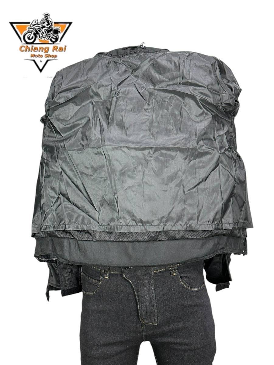 เสื้อขี่มอเตอร์ไซด์แบบ Air Flow (ดำ-เขียว) เบอร์ XL : อก 44" ยาว 26" (Air Flow)