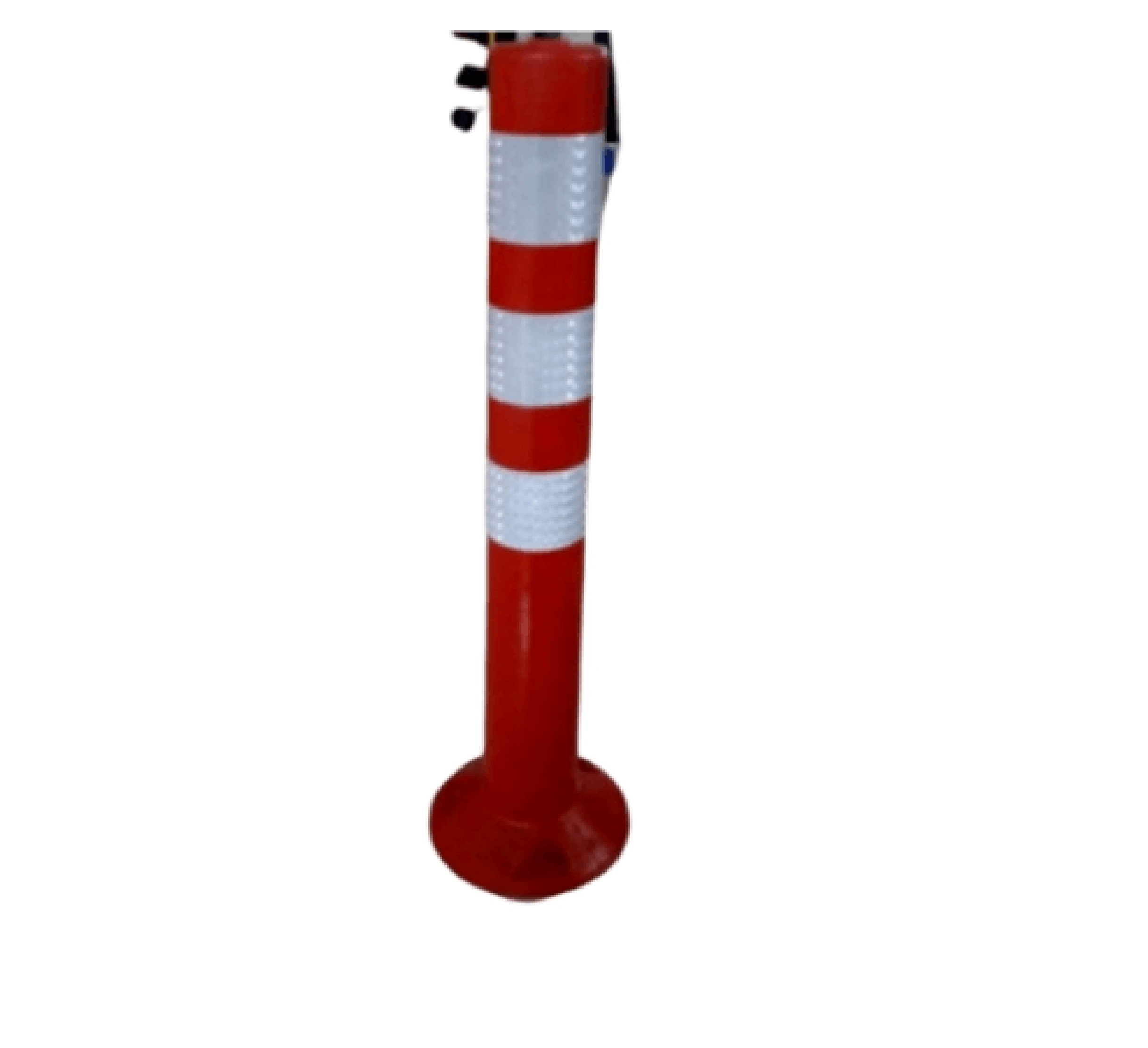 เสากั้นจราจร PE แถบสะท้อนแสงสีขาว รุ่น PQS-RS34 75cm. PROTX