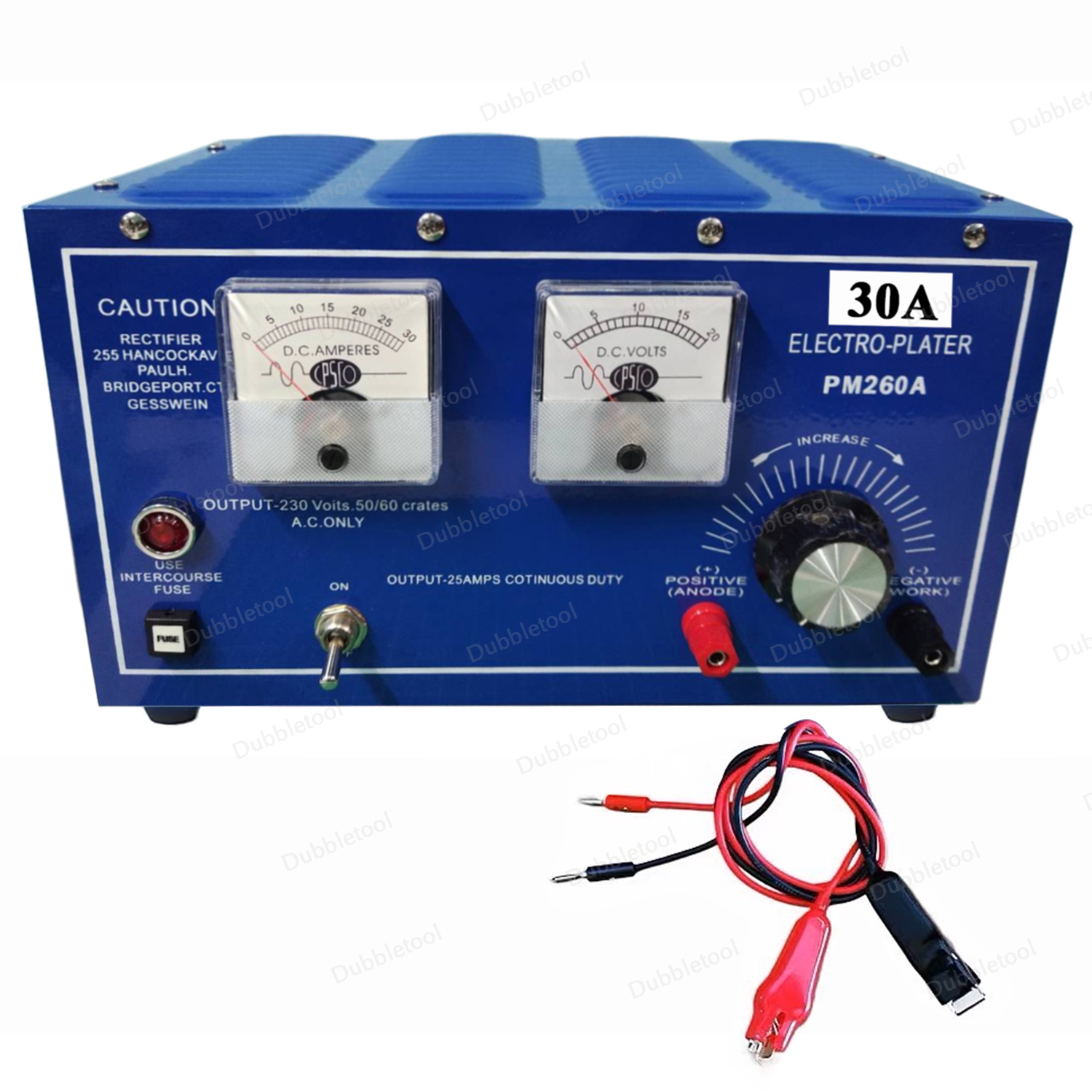 เครื่องชุบไฟฟ้า เครื่องชุบ เครื่องชุบโลหะด้วยไฟฟ้า เครื่องชุบเข็ม 30A/20V เครื่องชุบเงินชุบทอง Electro-plater PM260A 30A/20V