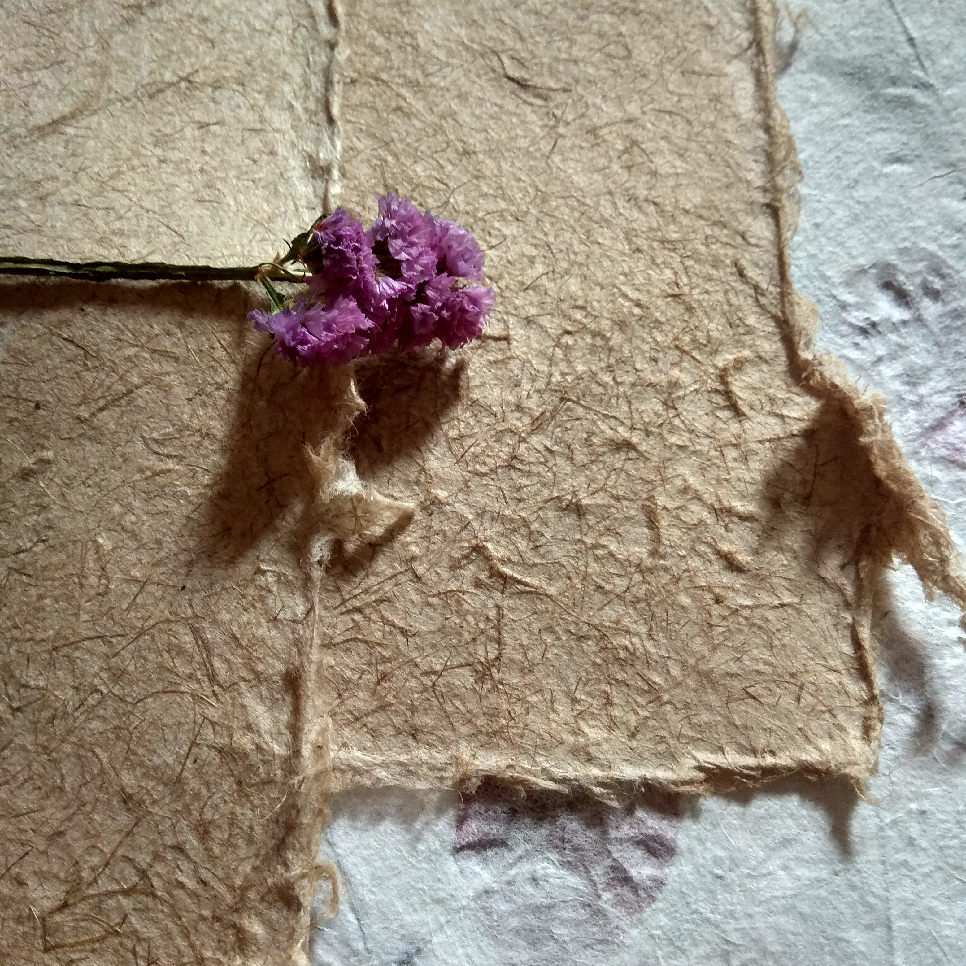 Handmade paper from Grass fiber - Natural textured paper - Decorative paper - Scrap booking Paper
