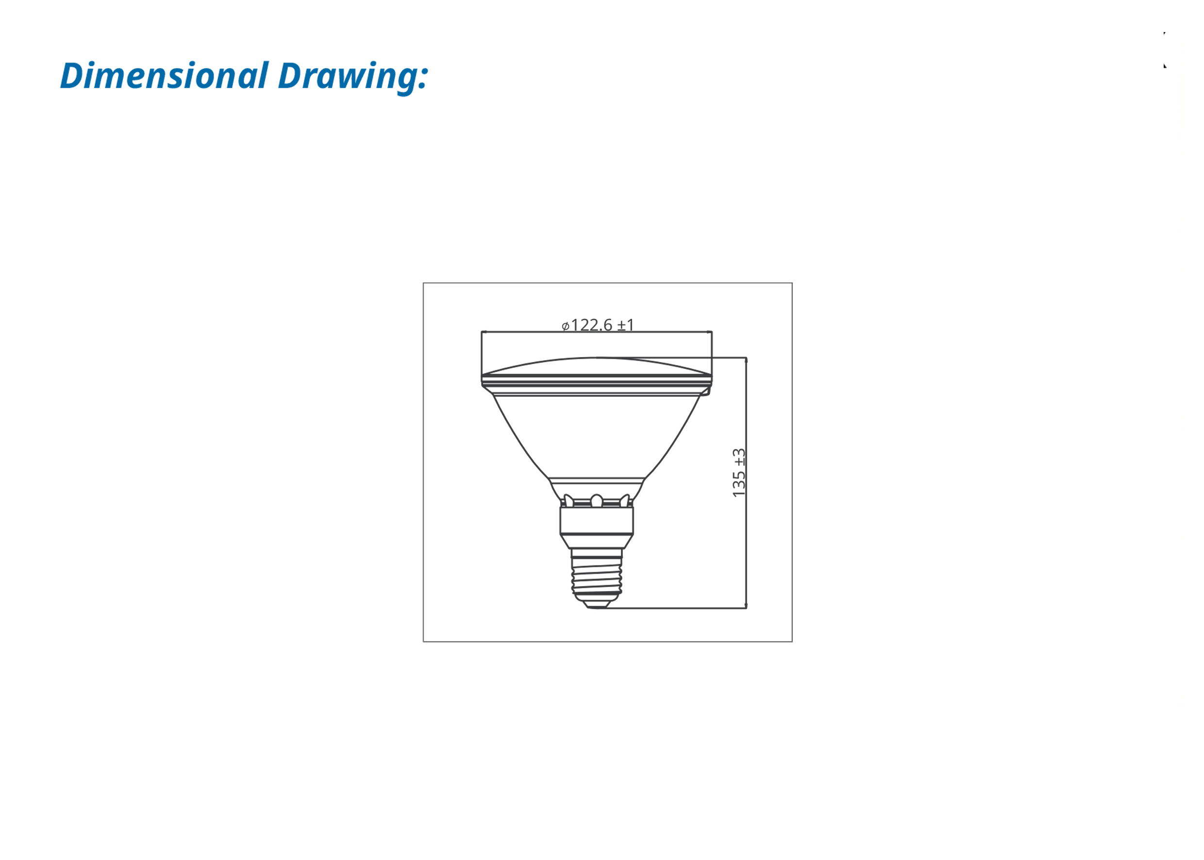หลอดLED Par38 18W SIMON