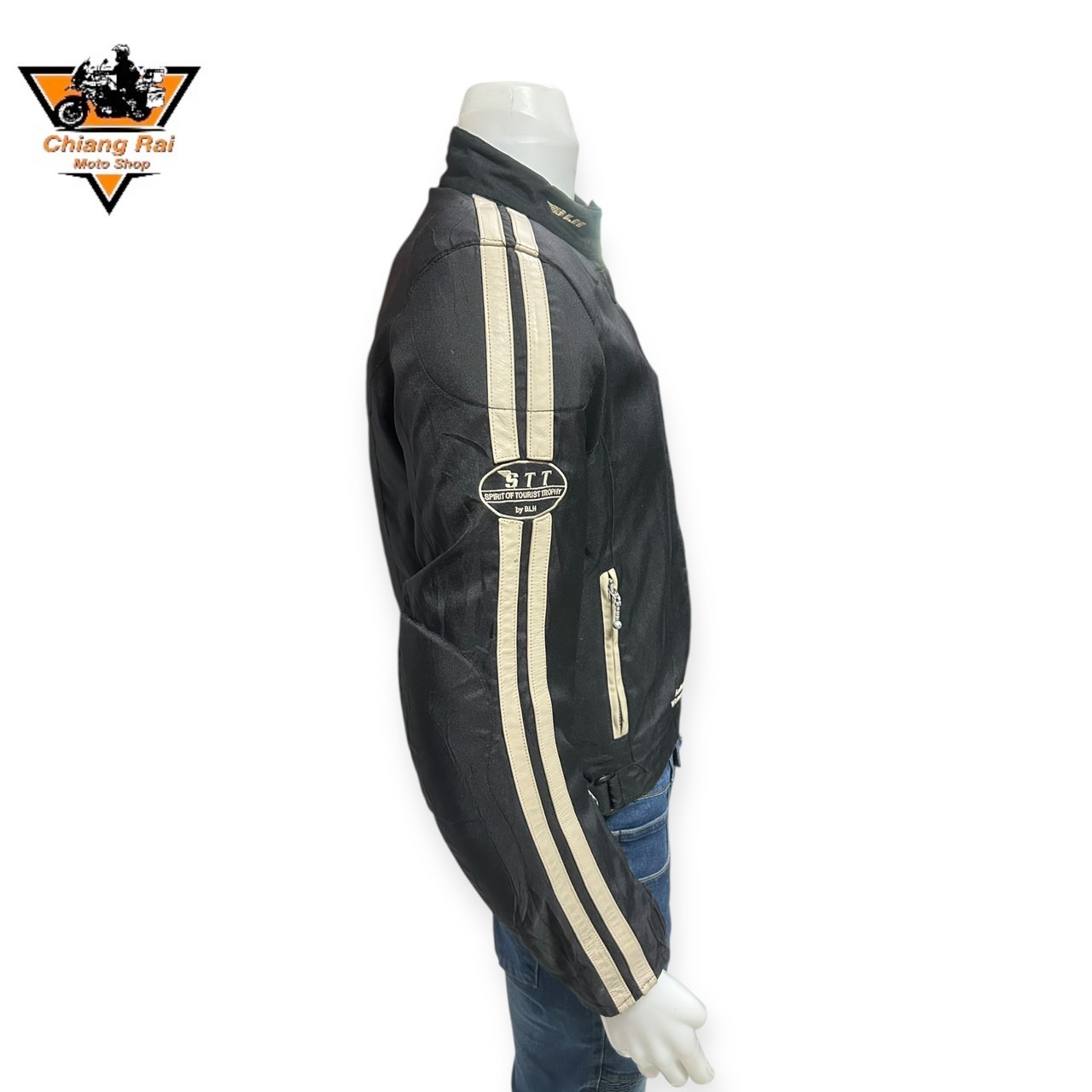 เสื้อขี่มอเตอร์ไซด์( มือสอง) CRSB 018 : อก 42" ยาว 23" (M) **STT**