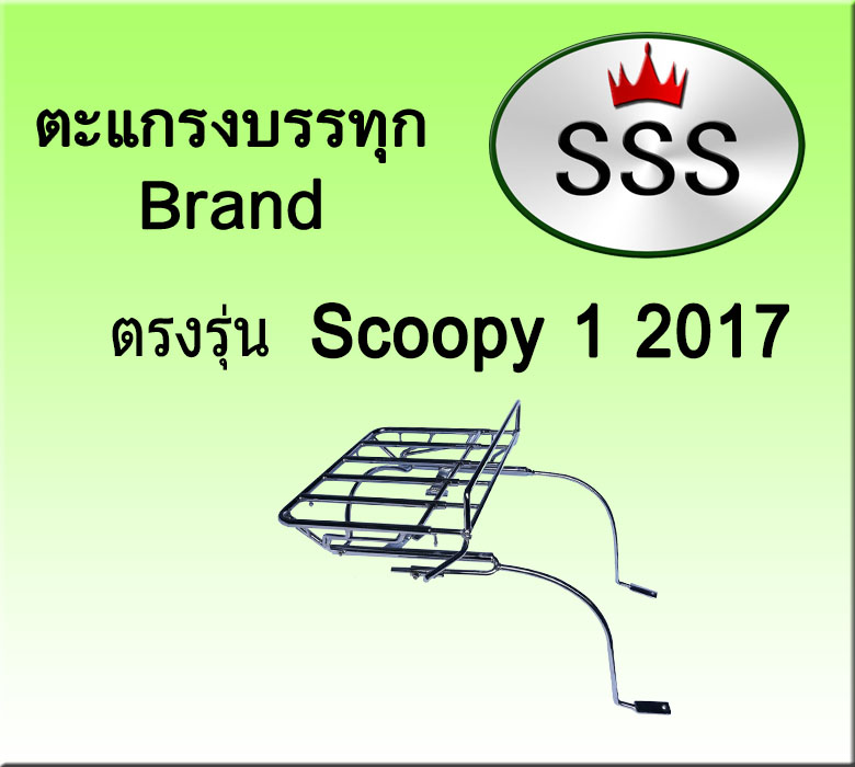 ตะแกรงบรรทุก5ช่อง รุ่น scoopy i (2017) (เหล็ก)