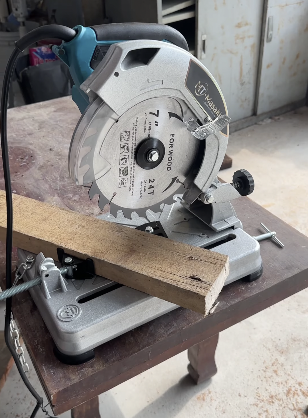 แท่นตัด 2in1 ตัดไม้ ตัดเหล็ก ขนาด 7 นิ้ว ยี่ห้อ MASAKI