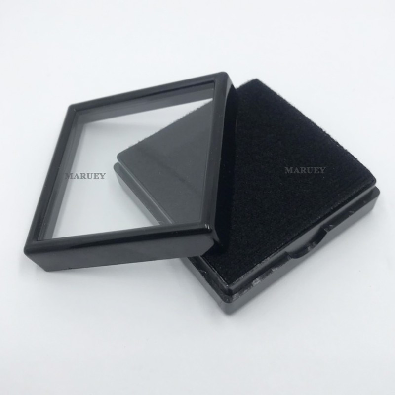 กล่องใส่พลอย,กล่องใส่เพชร,กล่องใส่อัญมณี ขนาด 3x3 cm. 4x4 cm. 5x5 cm.สีขาว สีดำ (20ใบ/10ใบ/แพ็ค)ด้านในเป็นฟองน้ำอย่างดี